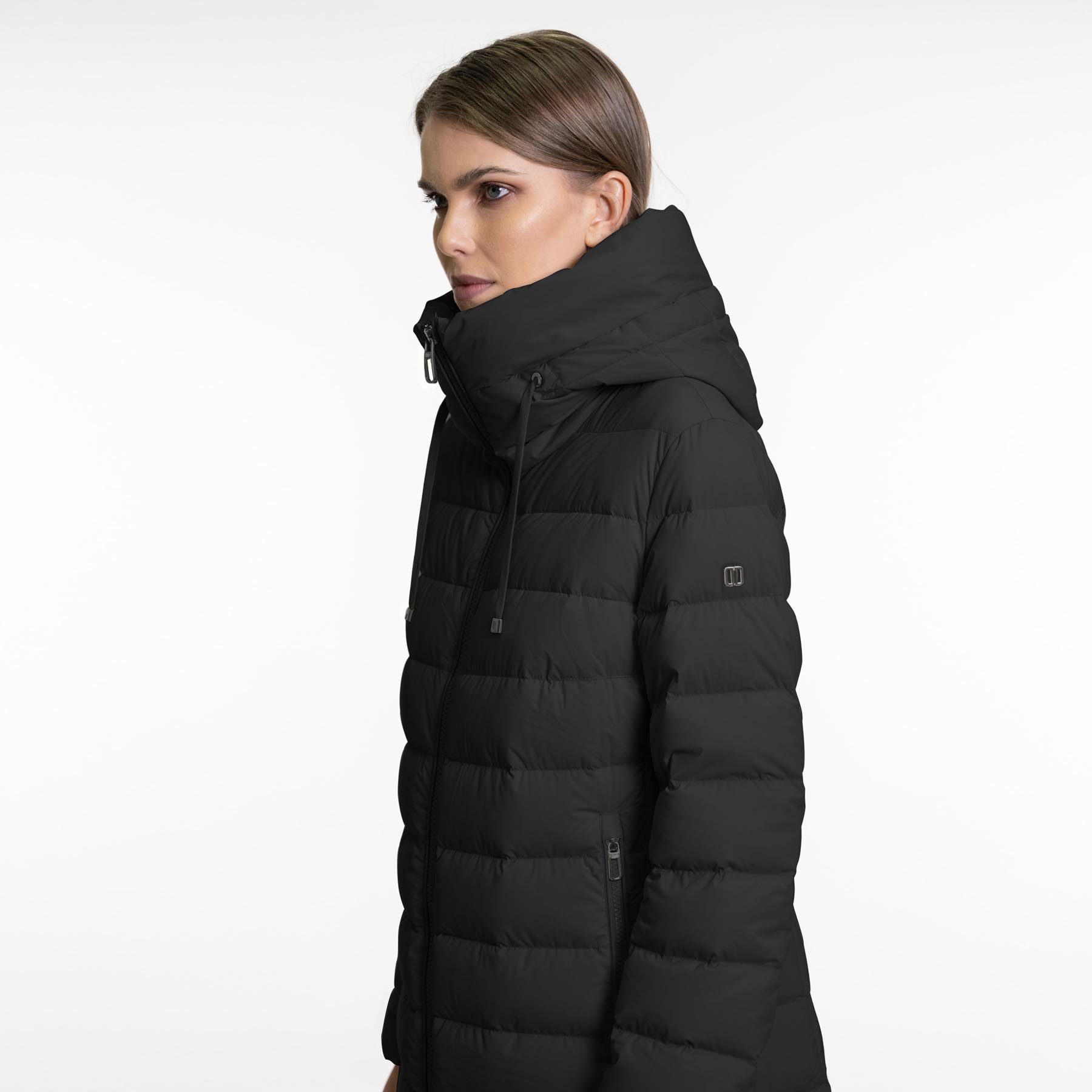 DUNO Daunenmantel Daunenmantel ANNIE mit Kapuze