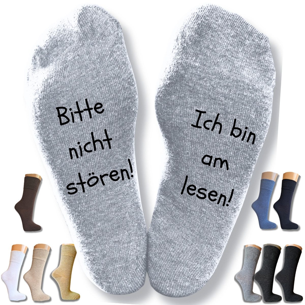 bentini Basicsocken Spruchsocken Bitte nicht stören! günstig online kaufen