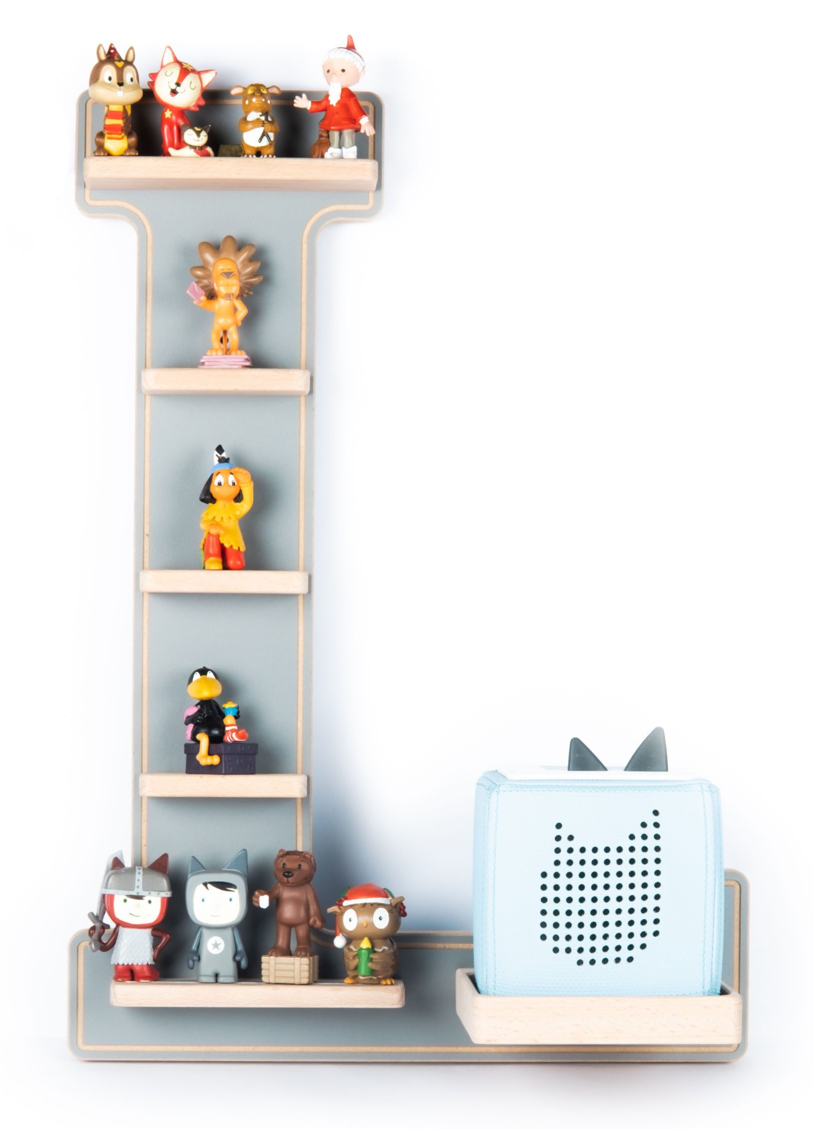 Boarti Wandregal Holz Regal Buchstabe L für Toniebox Tonies Figuren günstig online kaufen