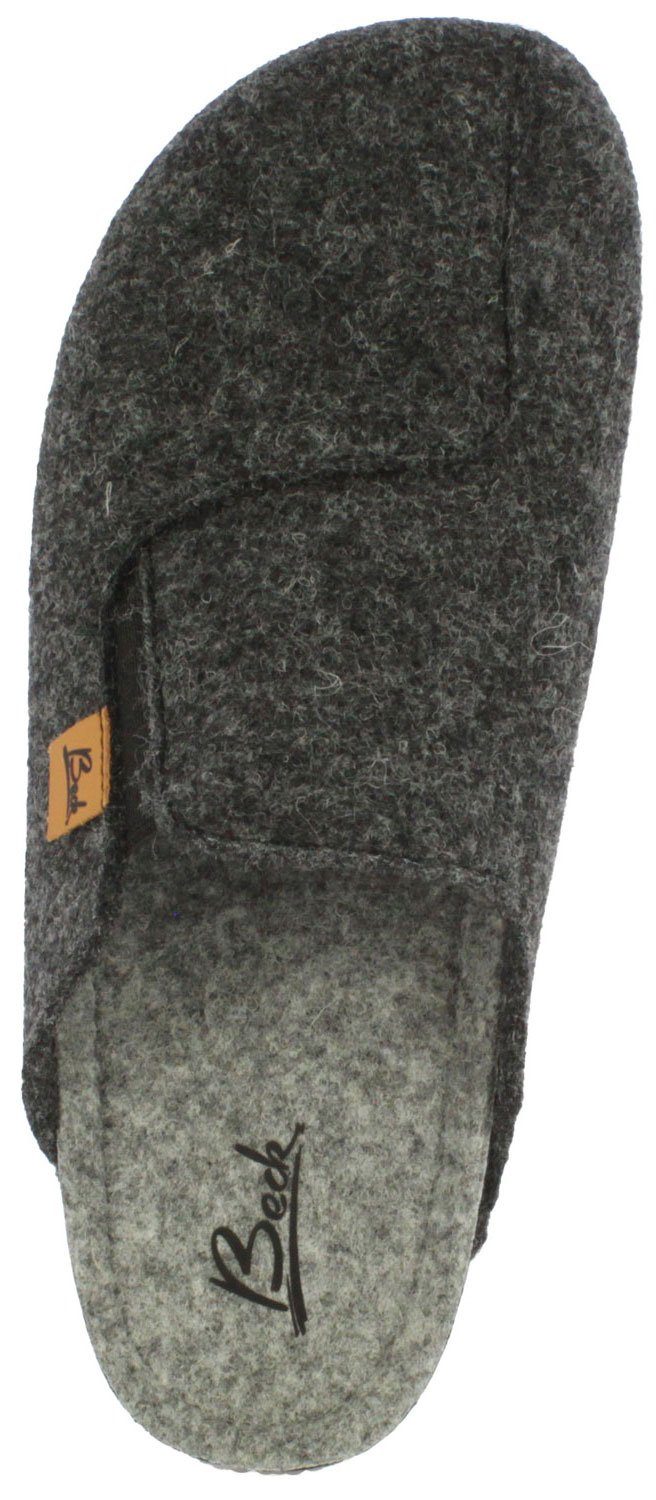 Beck Herren Pantoffel Nevis Hausschuh (Schuhe fallen klein aus) aus Schurwolle