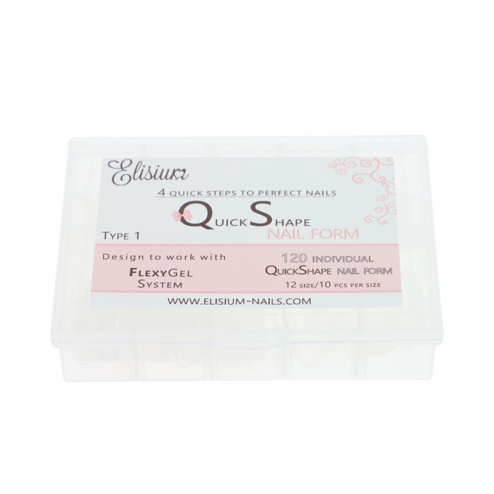 NACOMI Kunstfingernägel ELISIUM Quick Shape Nagelform Typ1 für Nagelverlängerungen 120 Stk.
