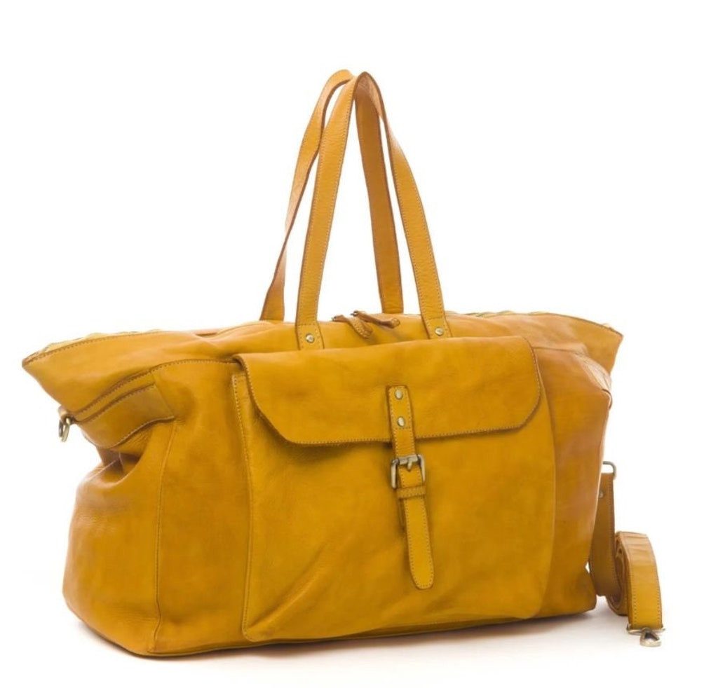 Weekender Carilla Italy Designer Sporttasche Leder Shopper