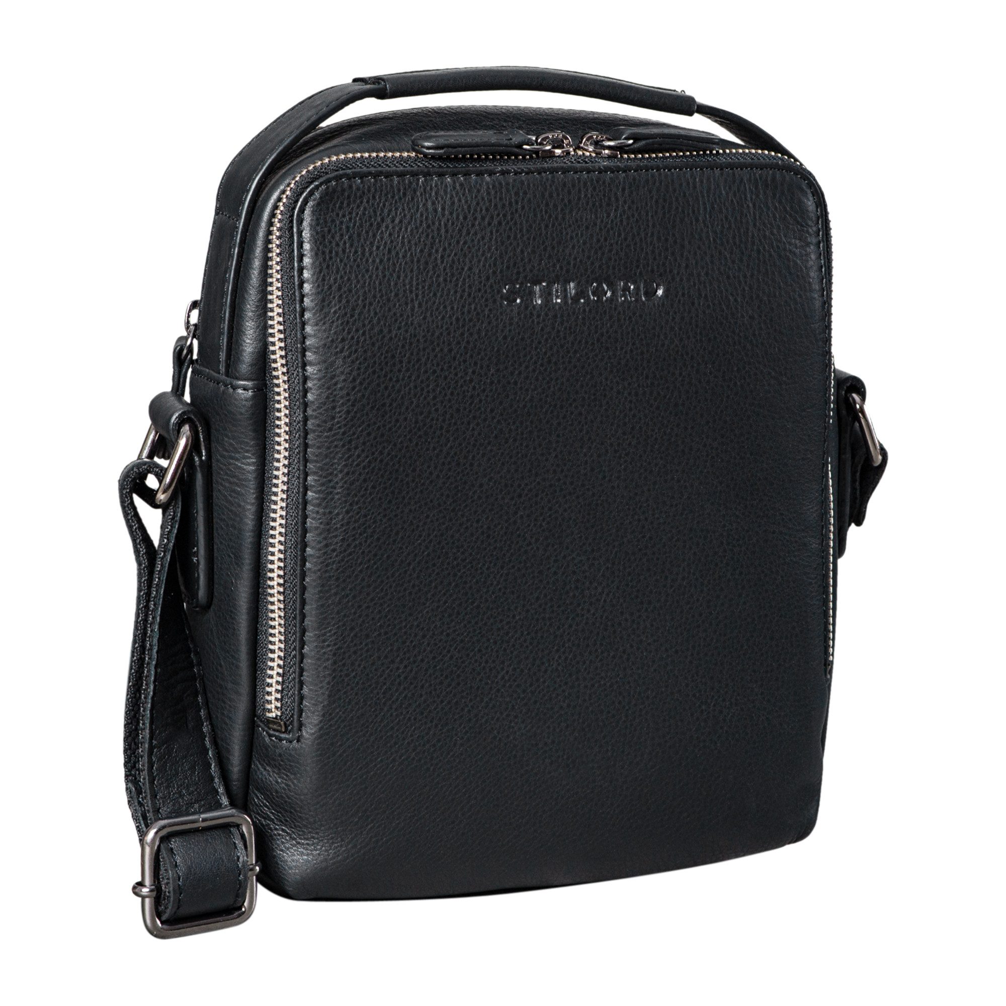 STILORD Schultertasche "Bastian" Schultertasche Herren Leder Vintage