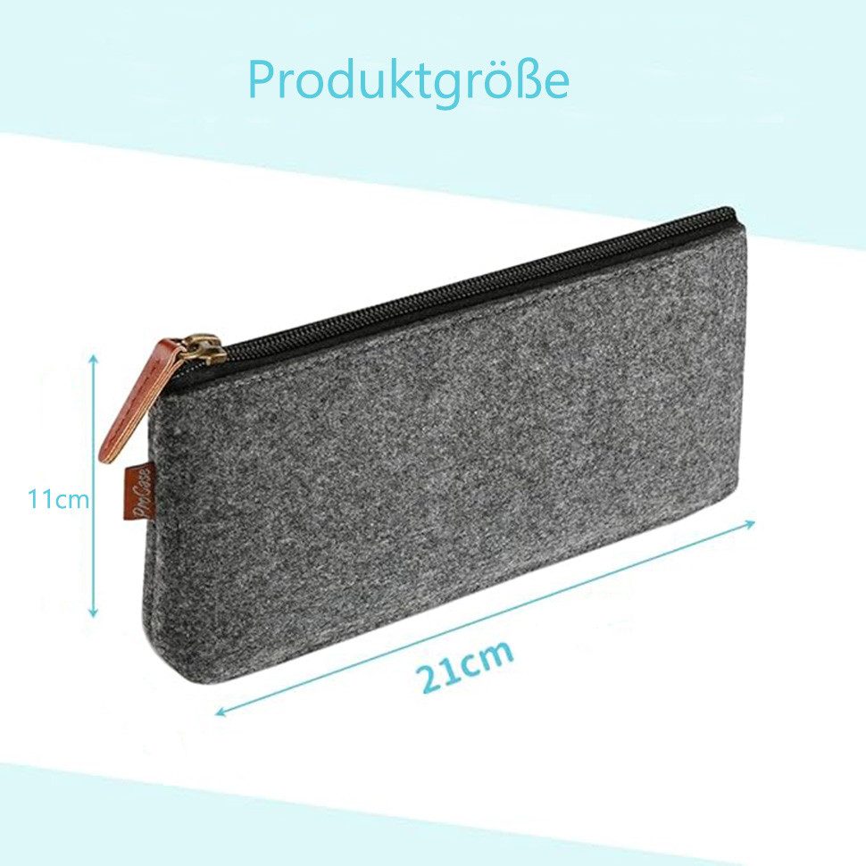 Coonoor Federmäppchen Multifunktionales Federmäppchen, Filz-Stiftetasche, g günstig online kaufen