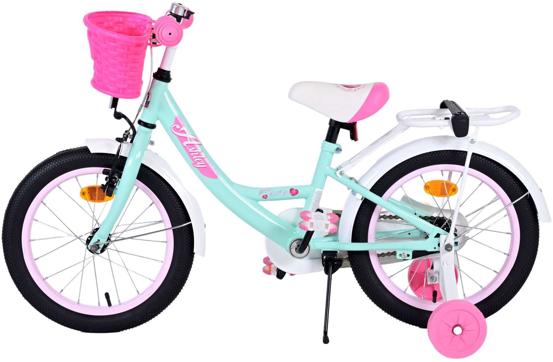 Volare Kinderfahrrad Ashley mit Rücktrittbremse in verschiedenen Größen und Farben, bis 60 kg, 85% zusammengebaut, Luftbereifung, einstellbare Lenkerhöhe
