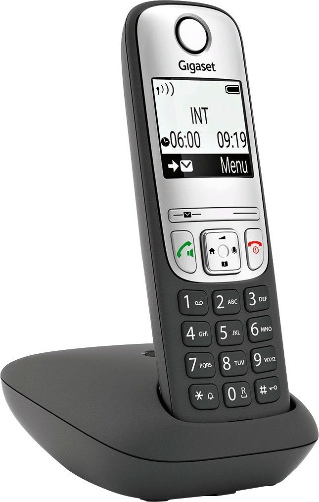 1) A690 (Mobilteile: Gigaset schwarz DECT-Telefon Schnurloses