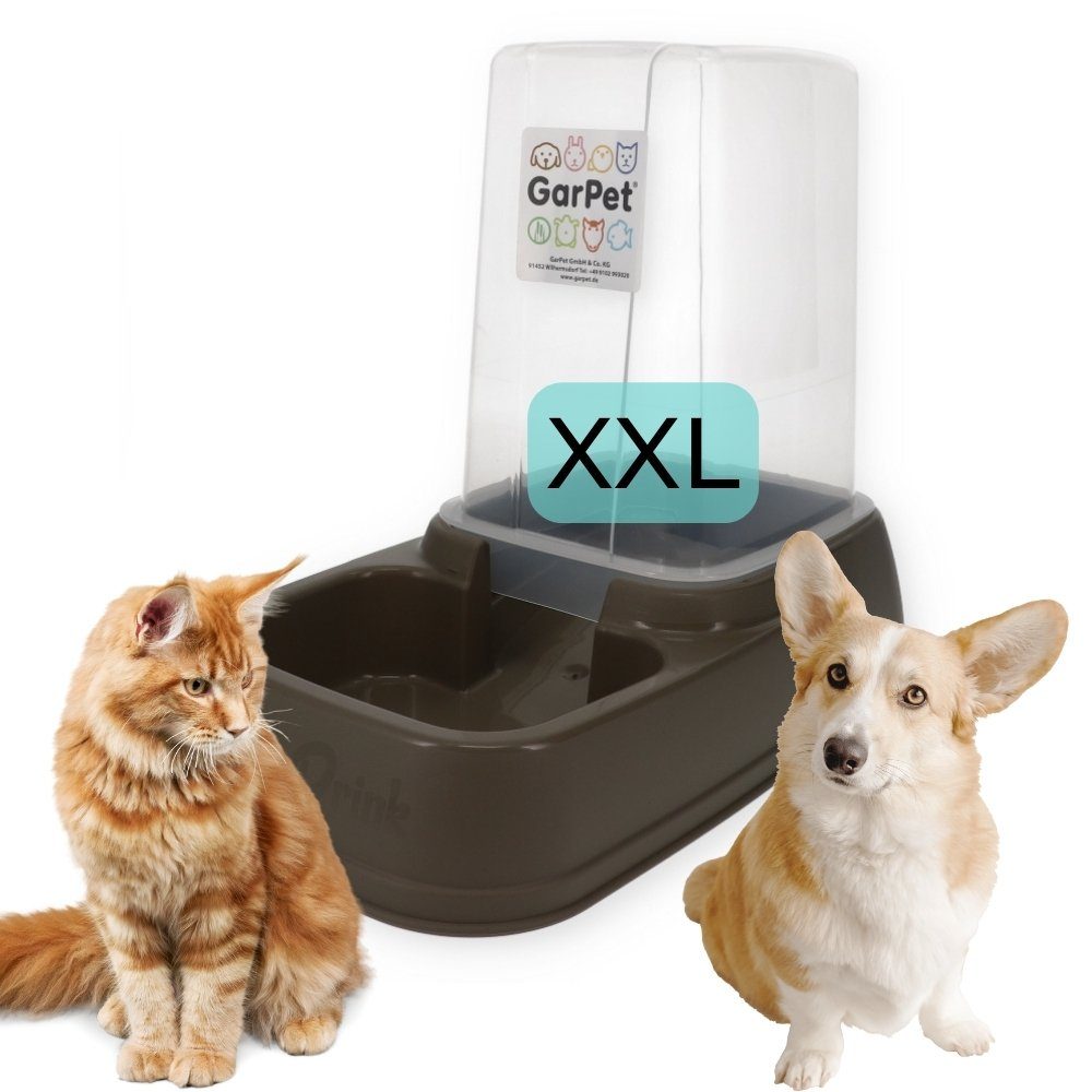 GarPet Hunde-Futterspender Futterspender Futterautomat Hunde Katzen 8 Liter XXL Wasserspender