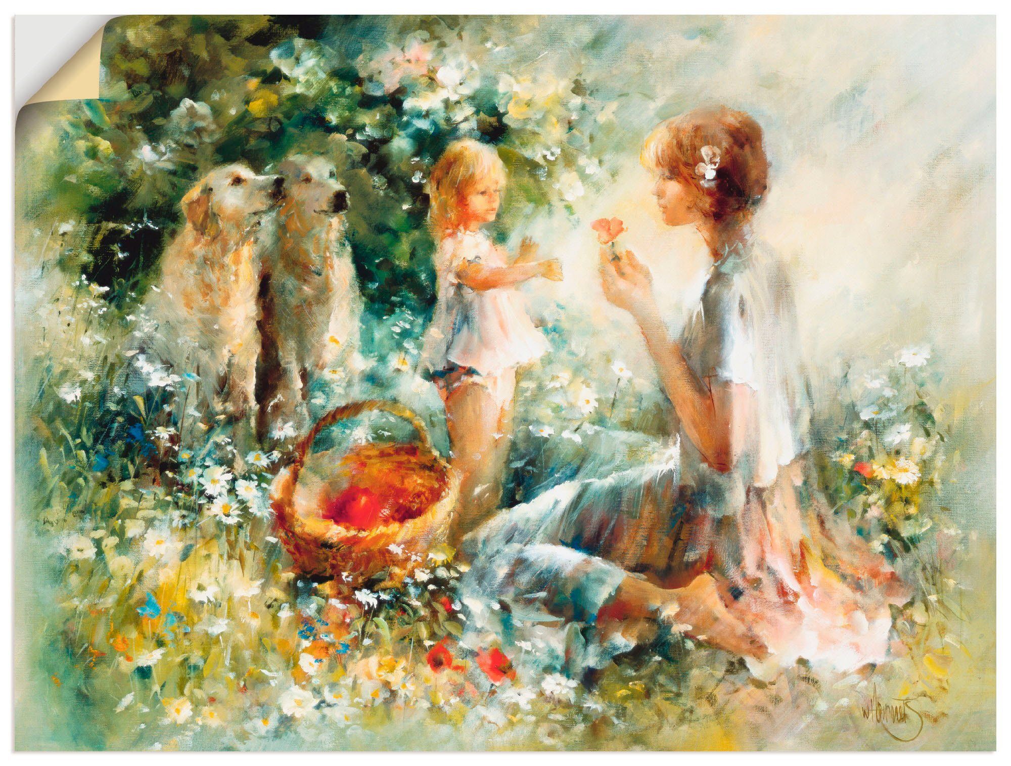 Artland Wandbild Picknick, Gruppen & Familien günstig online kaufen