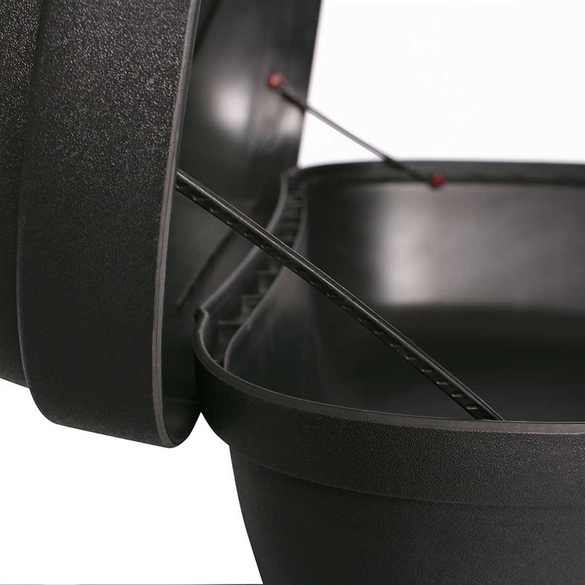 TRESKO Topcase XXL 48 Liter Motorradkoffer - Top case passend für 2 Helme, universal, für Roller, Motorrad, Mofa & Quad – Bild 2 von 5