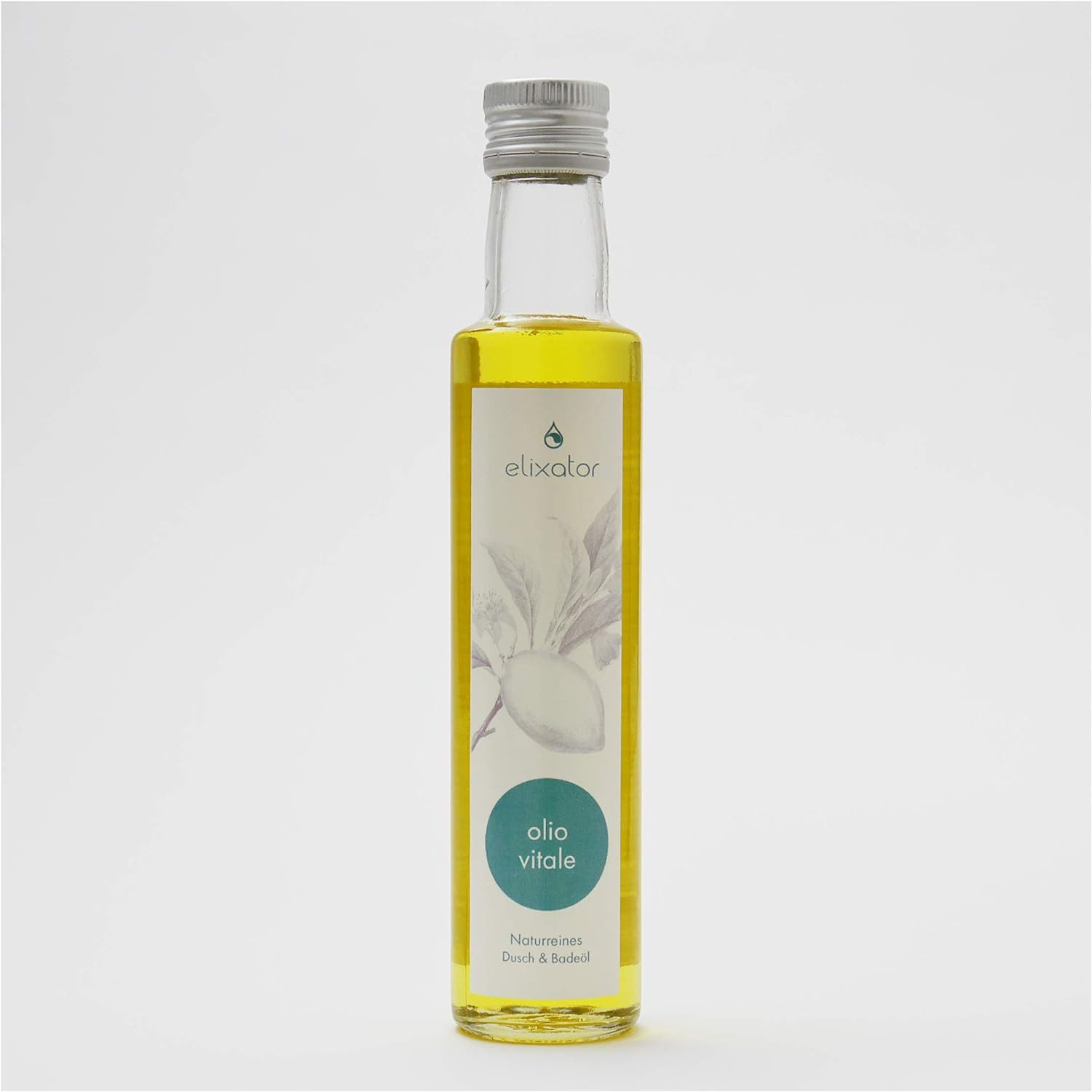 WOLF Aqua-Manufaktur Körperöl olio vitale - Naturreines Dusch-und Bade-Öl 235 ml, Für die tägliche Körperpflege - Ideal zur Verwendung mit dem Elixator