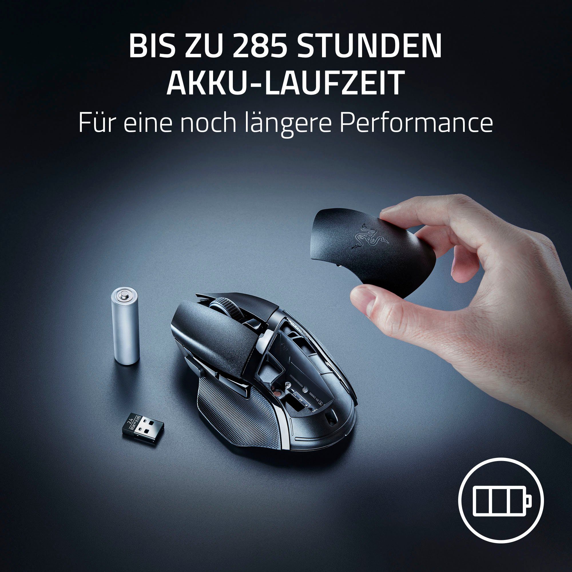 RAZER Basilisk V3 X HyperSpeed Gaming-Maus (Bluetooth, USB)