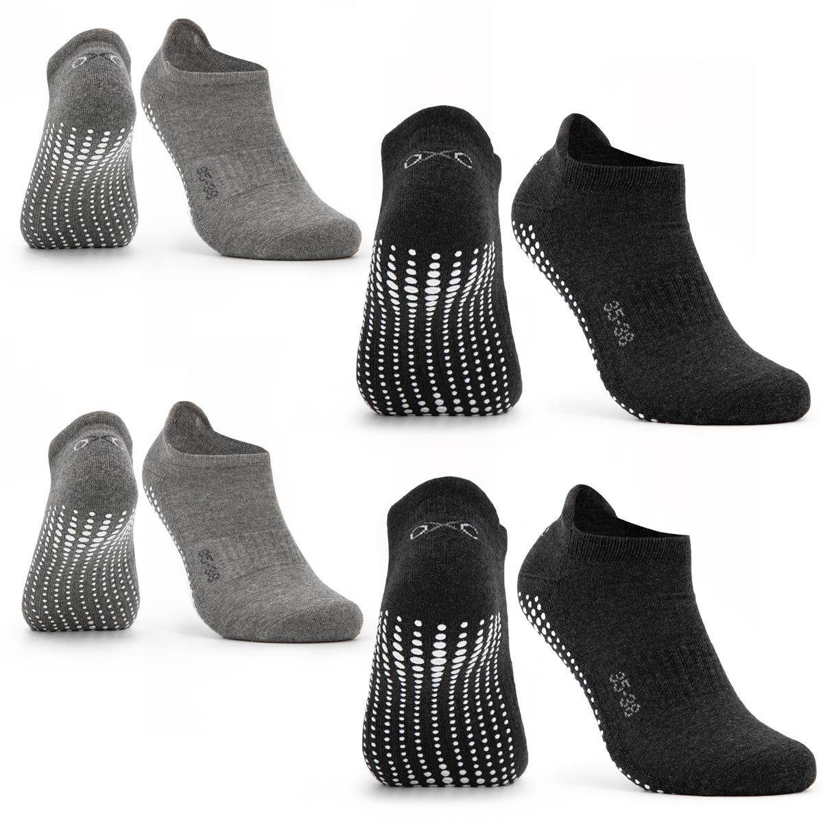 OCCULTO Sportsocken Damen & Herren Yogasocken 2-4er Pack (Modell: Mady) (4-Paar)