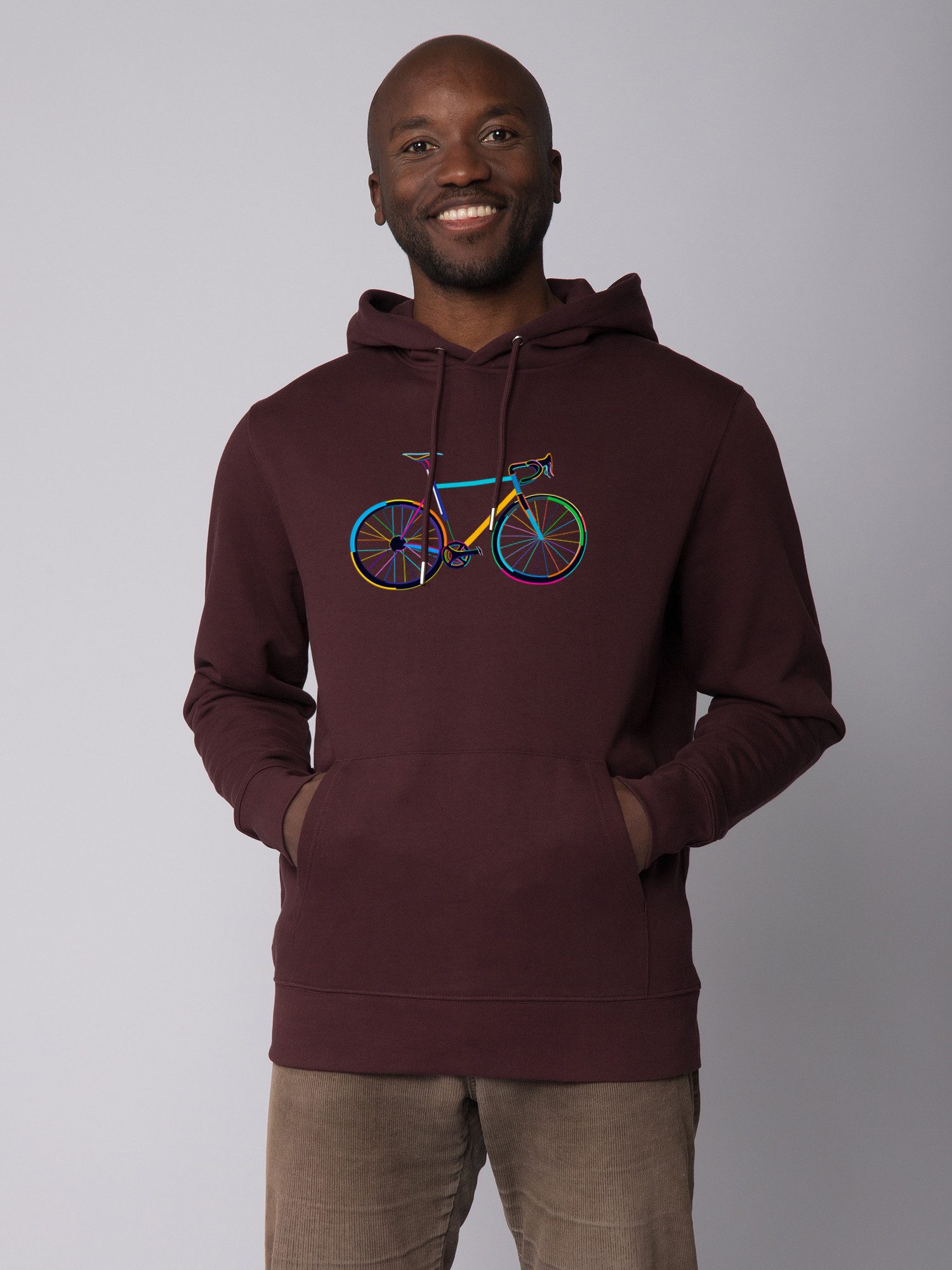 Hoodie Fahrrad by night