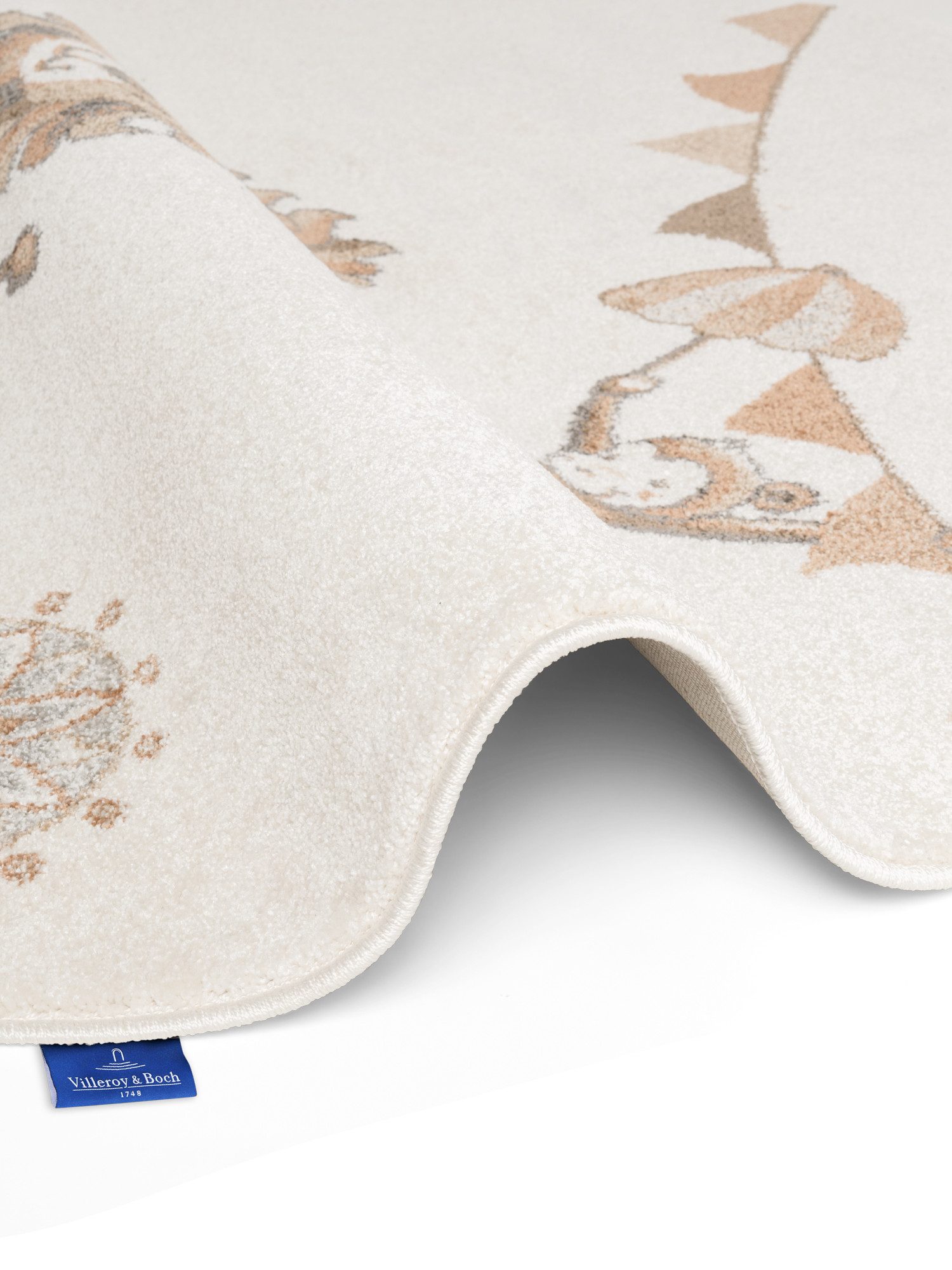 Villeroy & Boch Kinderteppich Roar like a Lion Teppich, rund, Höhe: 9 mm, Spielteppich weich, Kinderzimmer, Boho Kids Spielunterlage, Tieremotiv – Bild 5 von 5