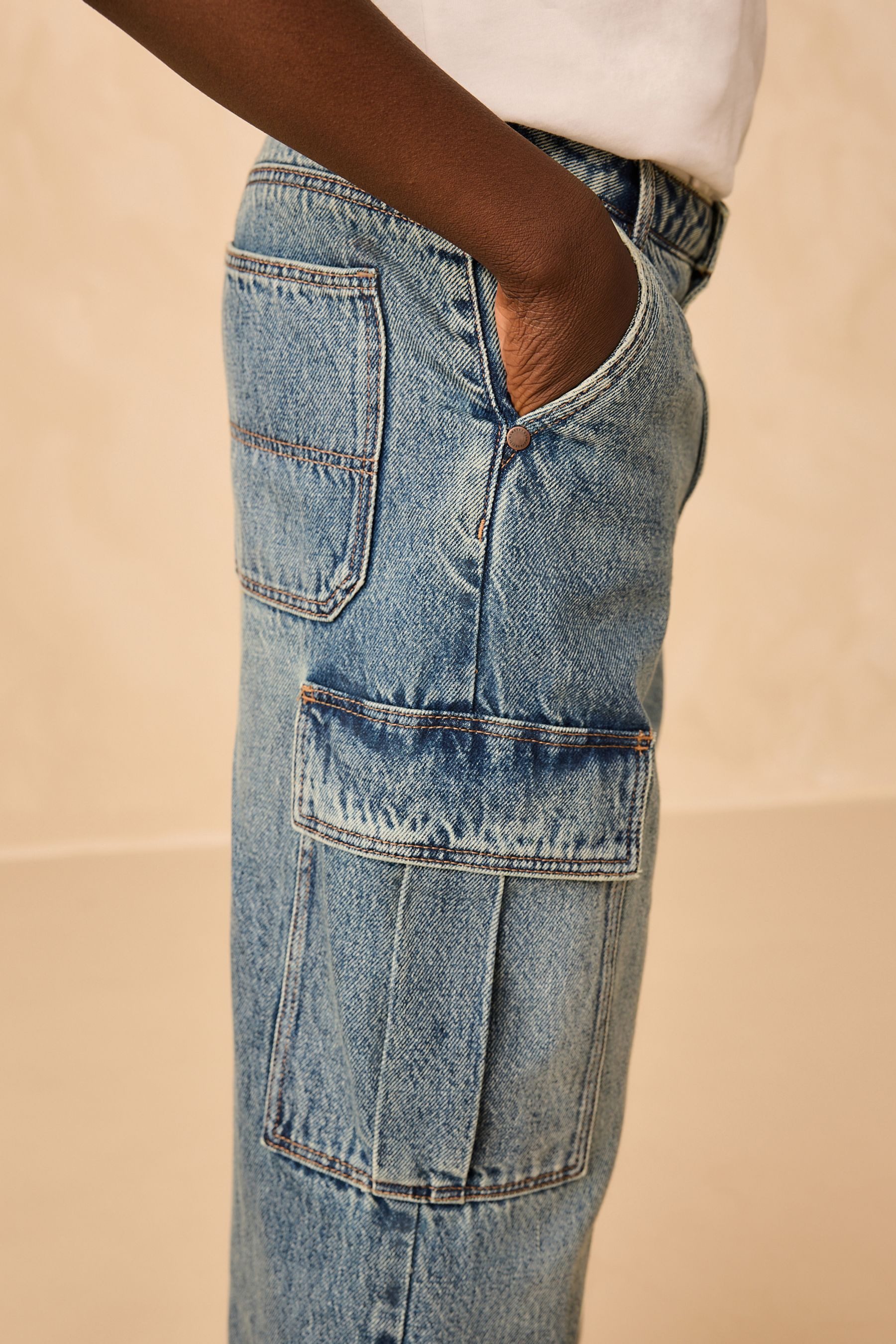 Next Cargojeans Superweite Cargo-Jeans (1-tlg)