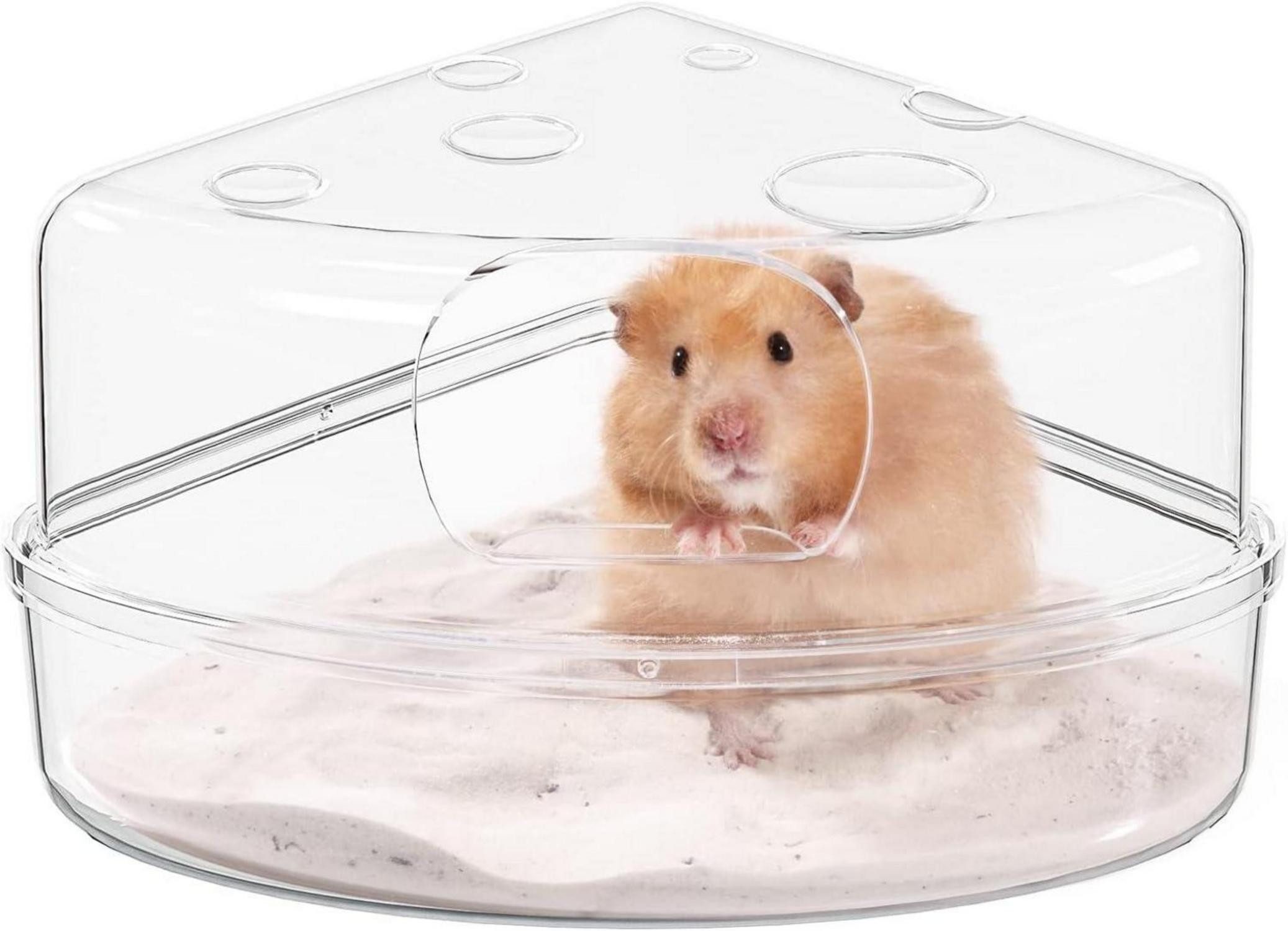 Kleintierkäfig Hamster Sandbad Sandkasten Badezimmer für Chinchilla Gerbil