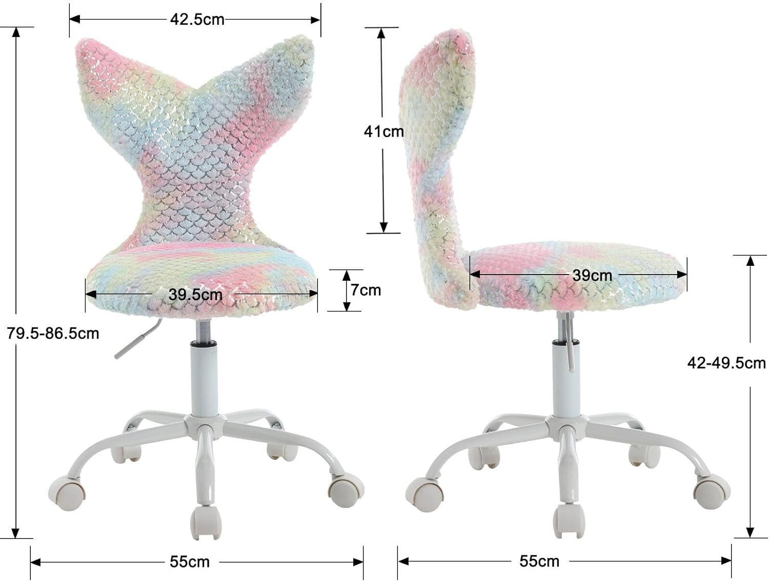 WAHSON OFFICE CHAIRS Kinderstuhl aus Kunstfell höhenverstellbar drehbar Kin günstig online kaufen