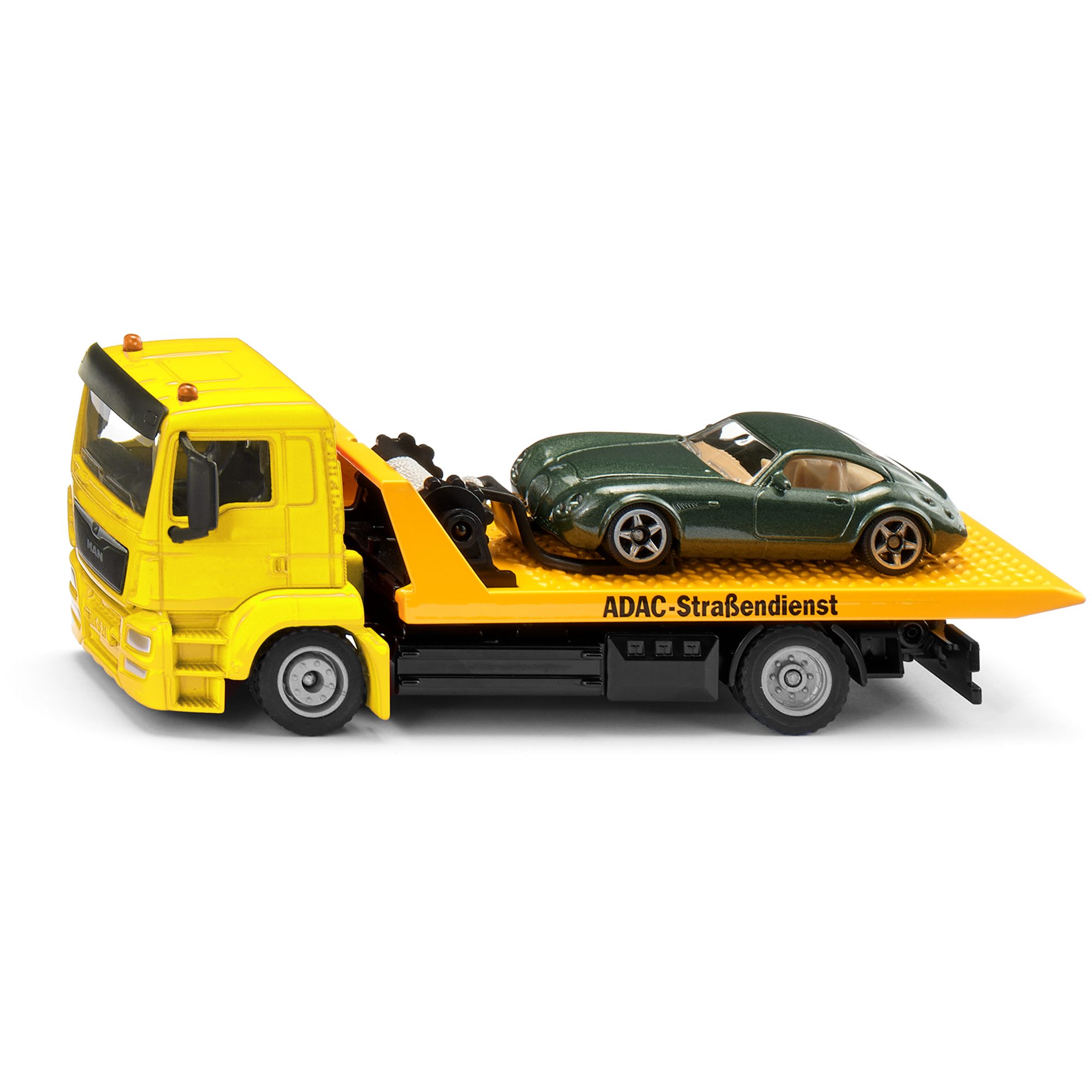 Siku Spielzeug-Baumaschine SIKU SUPER Abschleppwagen ADAC, Modellfahrzeug