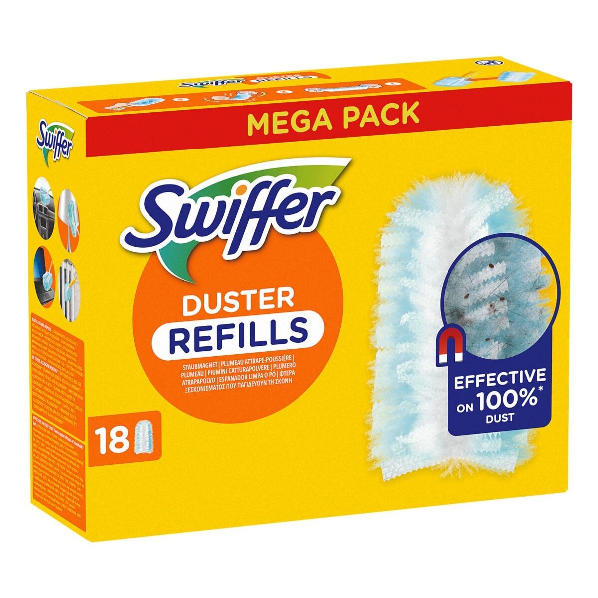 Swiffer Staubwischer Duster Staubmagnet, 18 Staubtücher