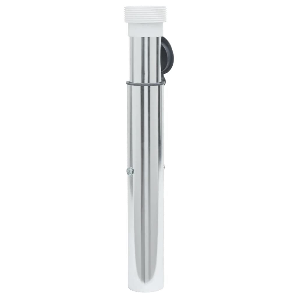 vidaXL Schirmhalter Bodenhülse für Sonnenschirm mit 40-50 mm Mast Silbern Aluminum, 1 tlg.
