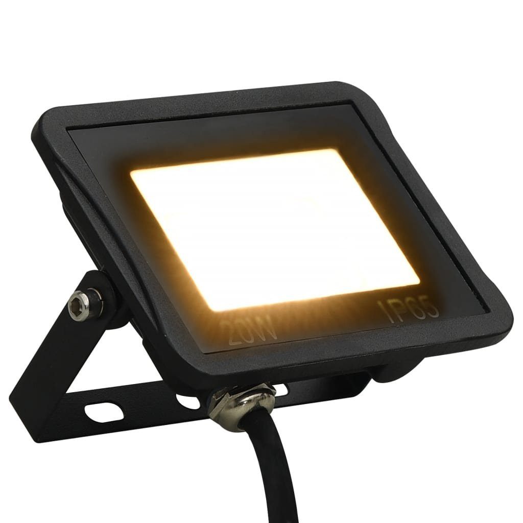 vidaXL Flutlichtstrahler LED-Fluter 20 W Warmweiß