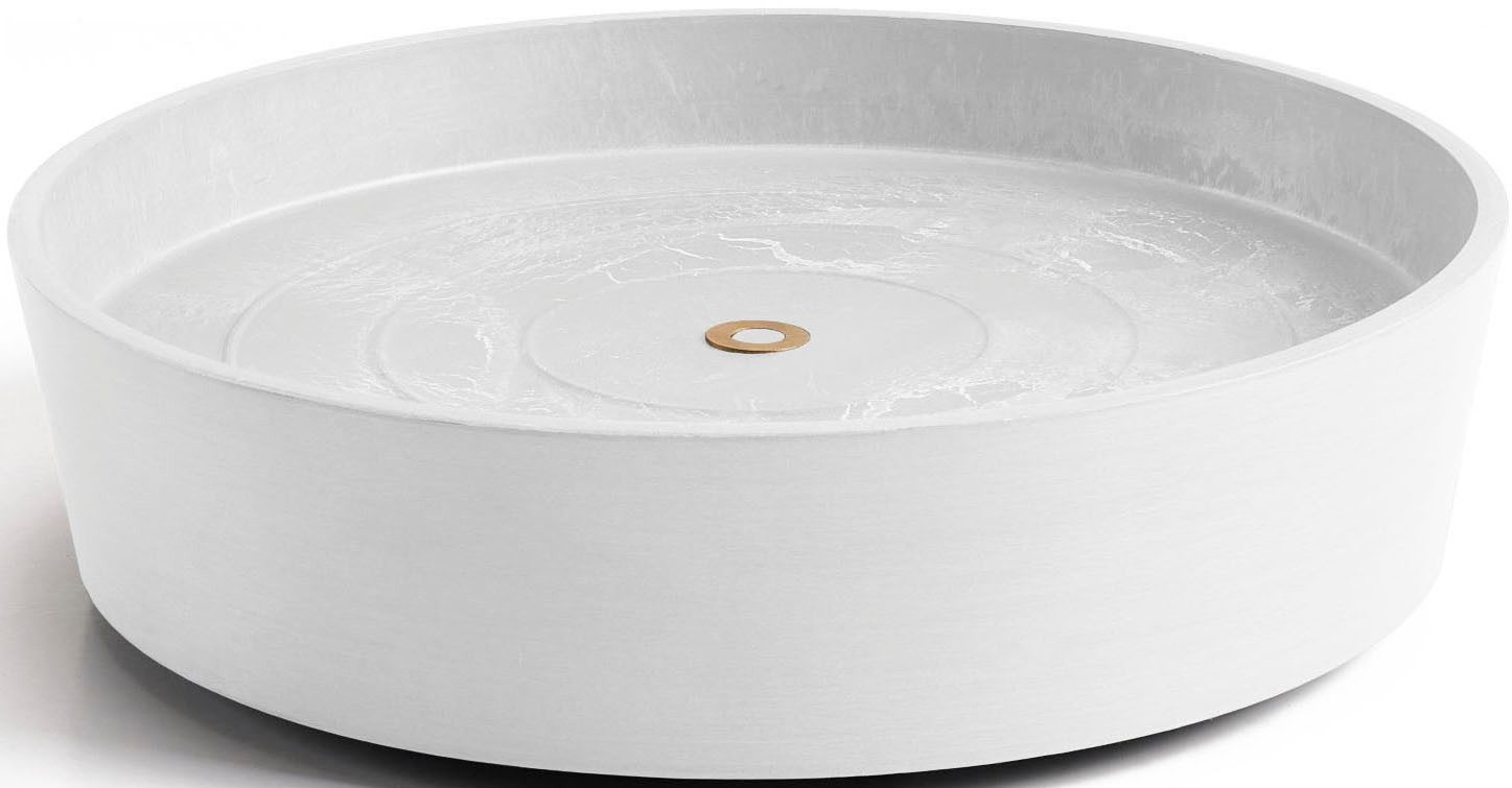 ECOPOTS Topfuntersetzer mit Rollen 40 Weiß, Zubehör für Ecopots Pflanzgefäße, für innen und außen: frostsicher, bruchsicher und lichtbeständig