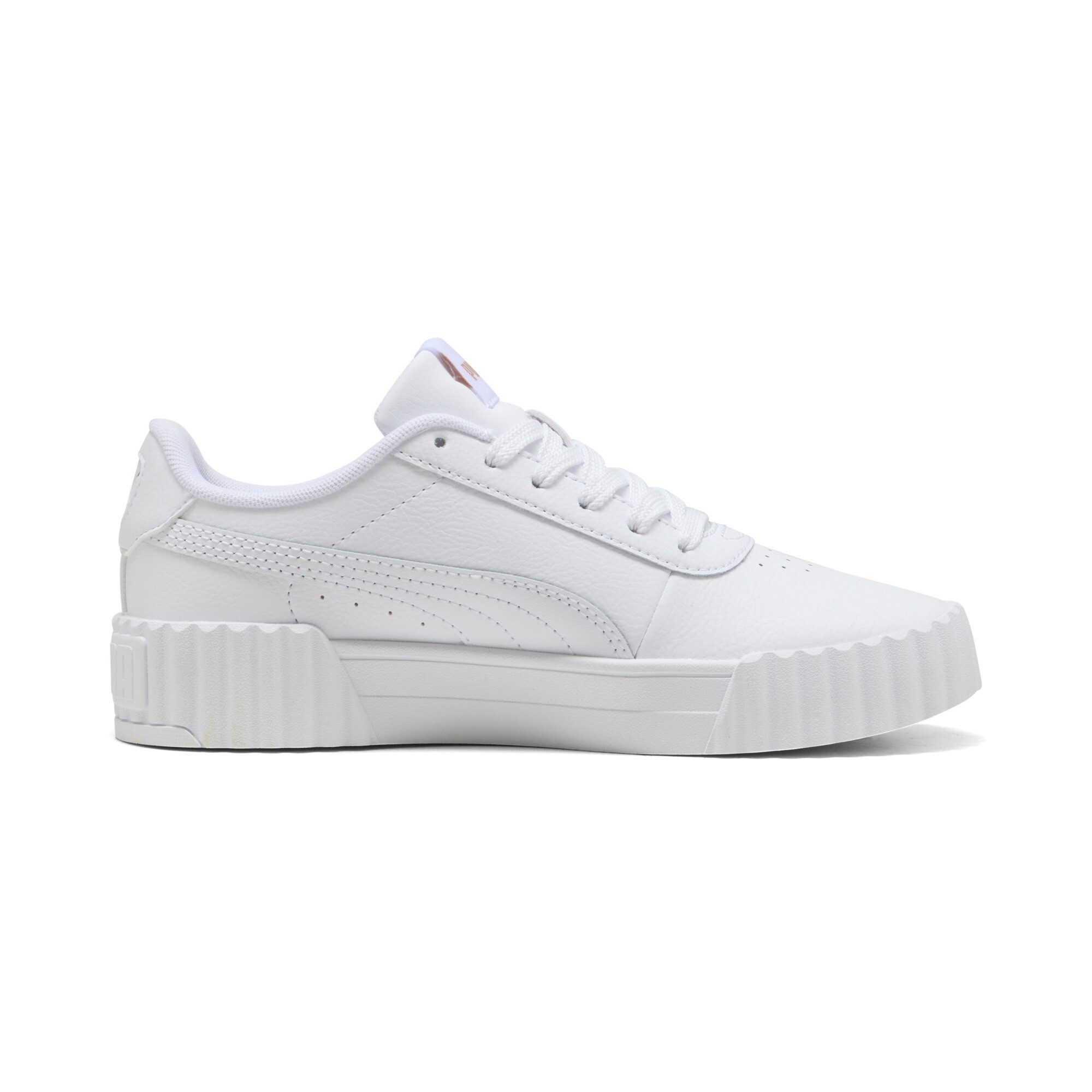 PUMA CARINA 30 JR Sneaker mit Schnürung, leicht profiliertes Laufsohlenprofil, für Jugendliche