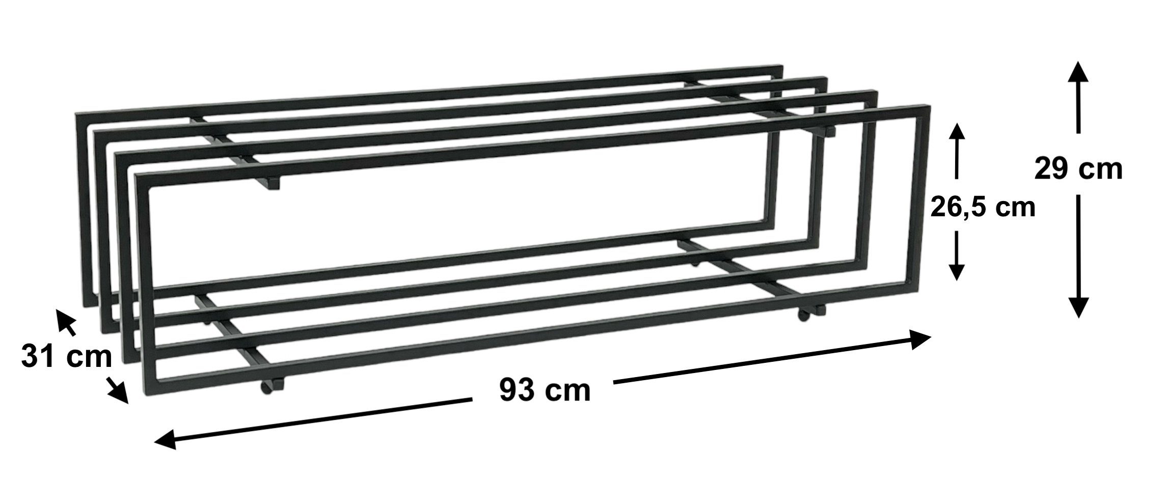 DanDiBo Schuhbank Schuhregal Metall Schwarz 2 Ebenen 96549 Schuhständer Mod günstig online kaufen