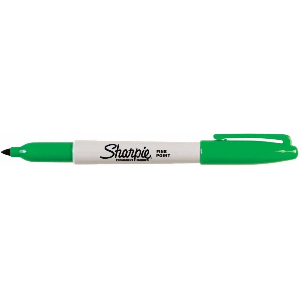Sharpie Marker Dauermarker Fine Point grün 0,9 mm (12 Stück)