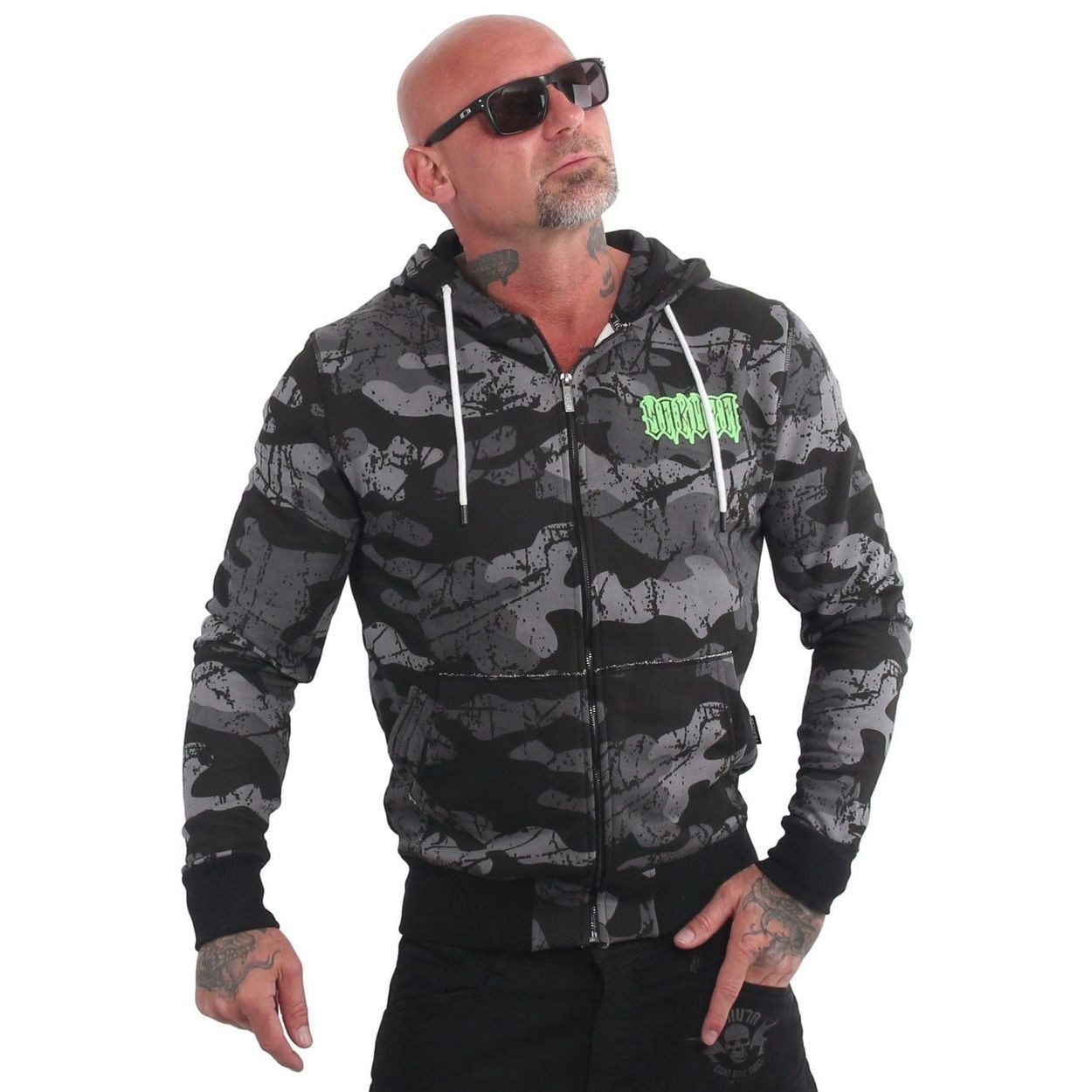 Kapuzensweatjacke Metal System