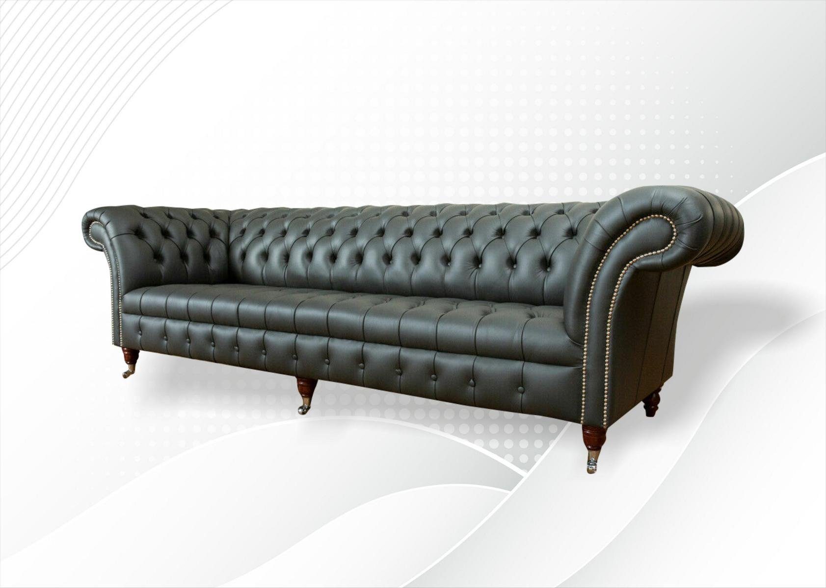 JVmoebel Chesterfield-Sofa, Chesterfield 4 Sitzer Design Sofa Couch cm 265 Sofa