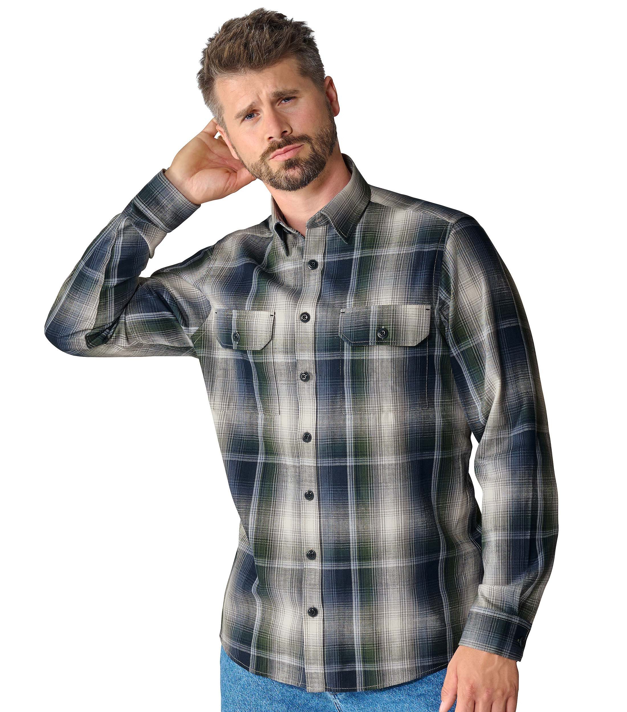 Hemdjacke CASAMODA Overshirt kariert