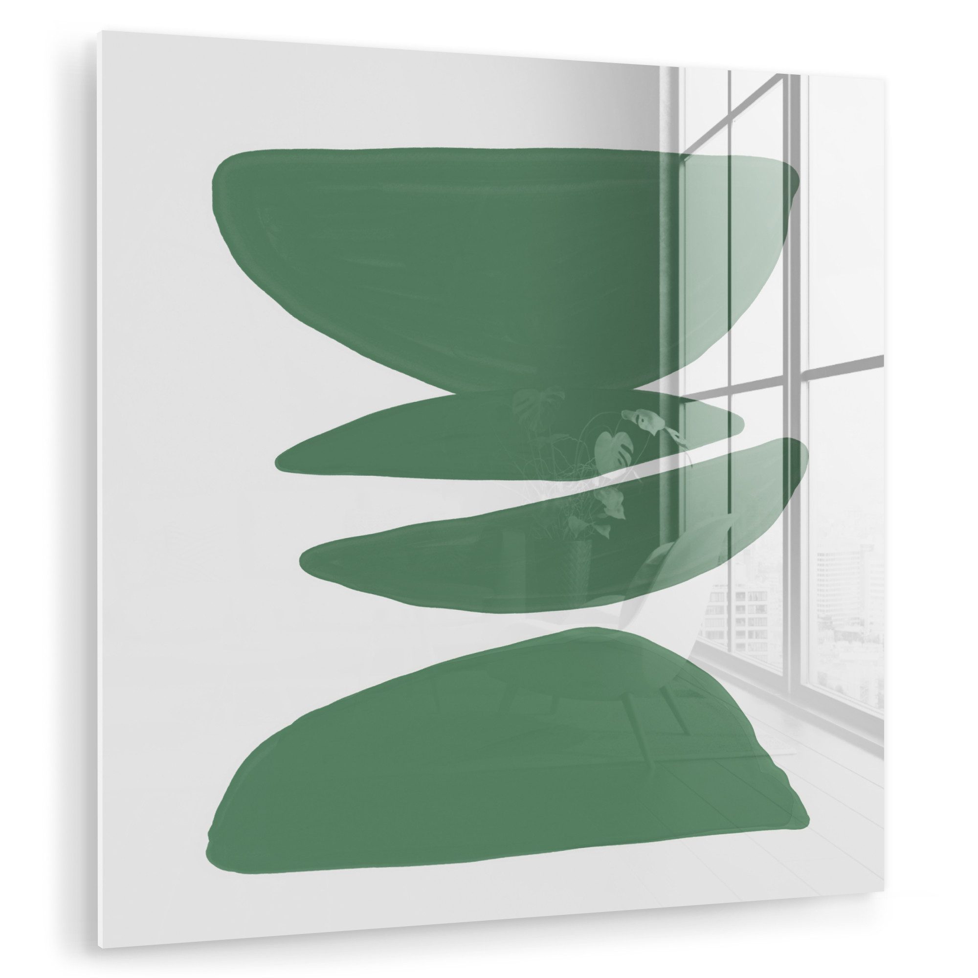 MuchoWow Acrylglasbild Abstrakt - Grün - günstig online kaufen