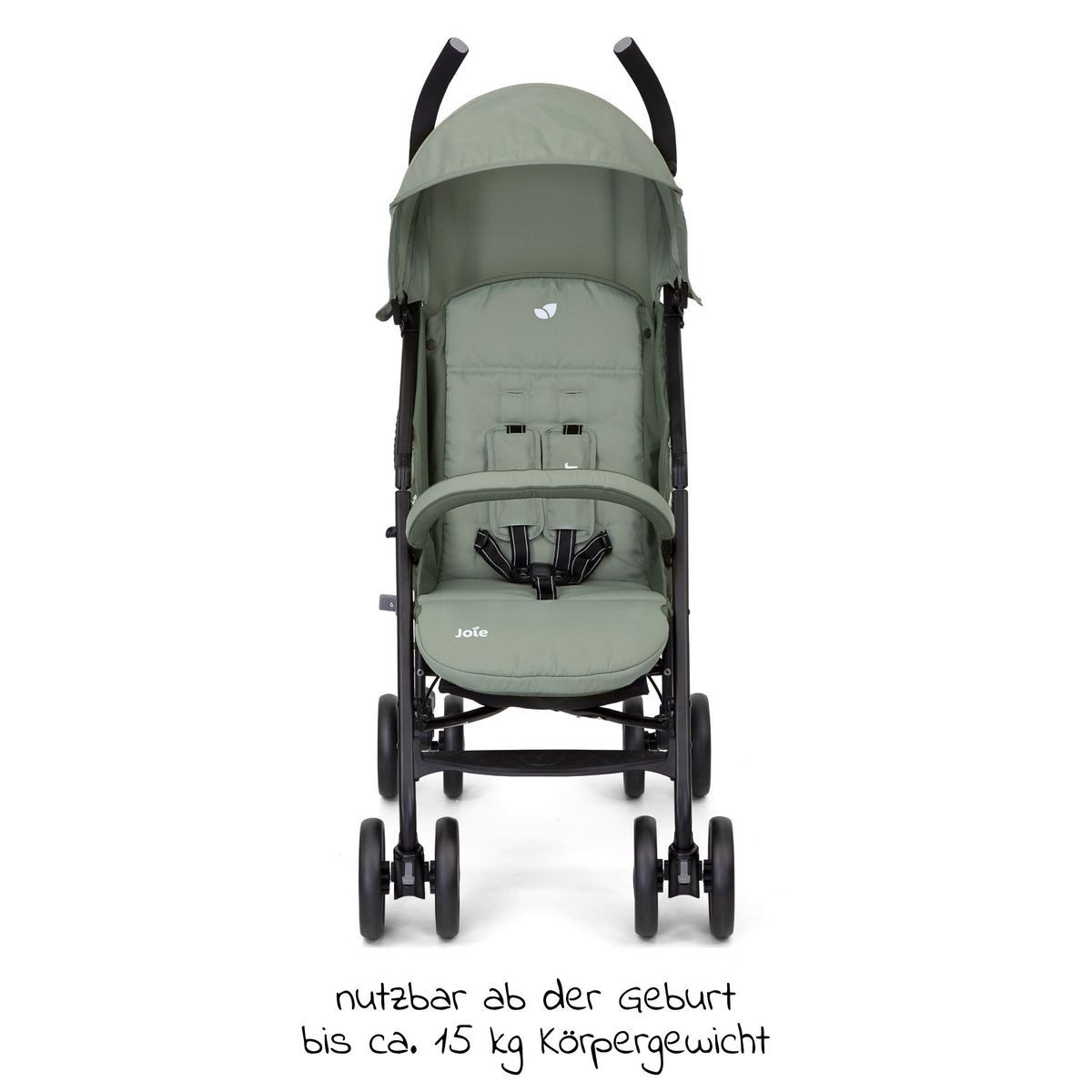Joie Sportbuggy Nitro LX - Laurel, Sportwagen Reisebuggy mit Liegefunktion, Regenschutz & Sitzauflage