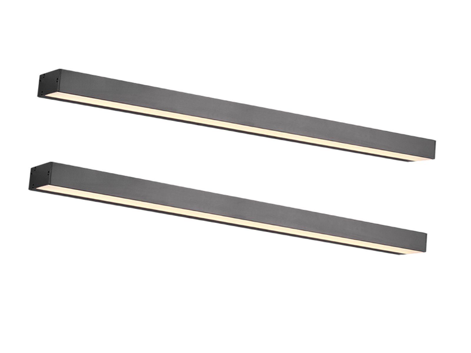TRIO Leuchten Зеркалоleuchte, LED fest integriert, Warmweiß, 2er Set indirekte Beleuchtung Gäste WC Badezimmerlampen Wand, B 90cm