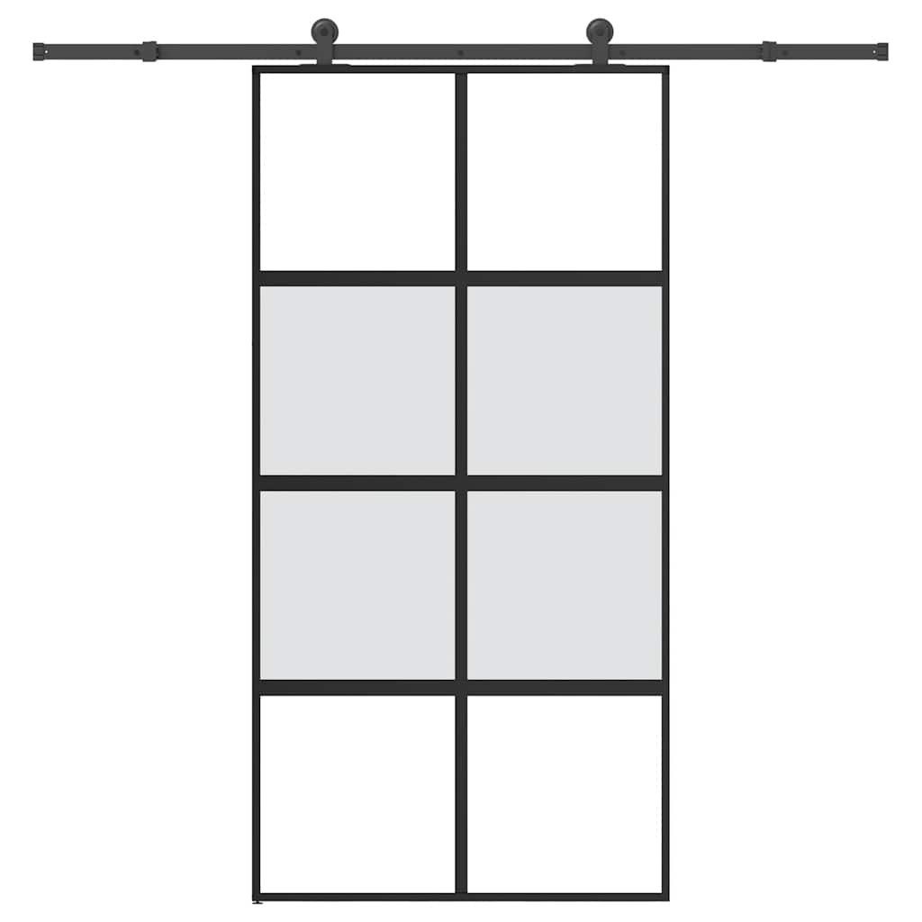 vidaXL Zimmertür 1025 x 205 cm 2135 cm Schiebetür mit Beschlag 102,5x205 cm Hartglas un