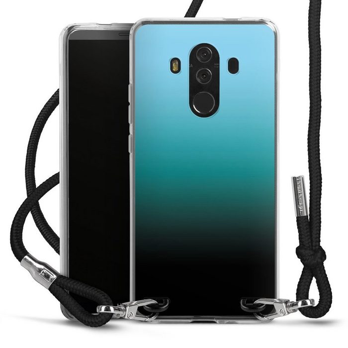 DeinDesign Handyhülle zweifarbig Farbverlauf schwarz Modern Darkness Huawei Mate 10 Pro Handykette Hülle mit Band Case zum Umhängen
