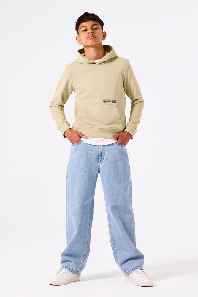 Garcia Kapuzensweatshirt Hellgrüner Hoodie mit Text- günstig online kaufen