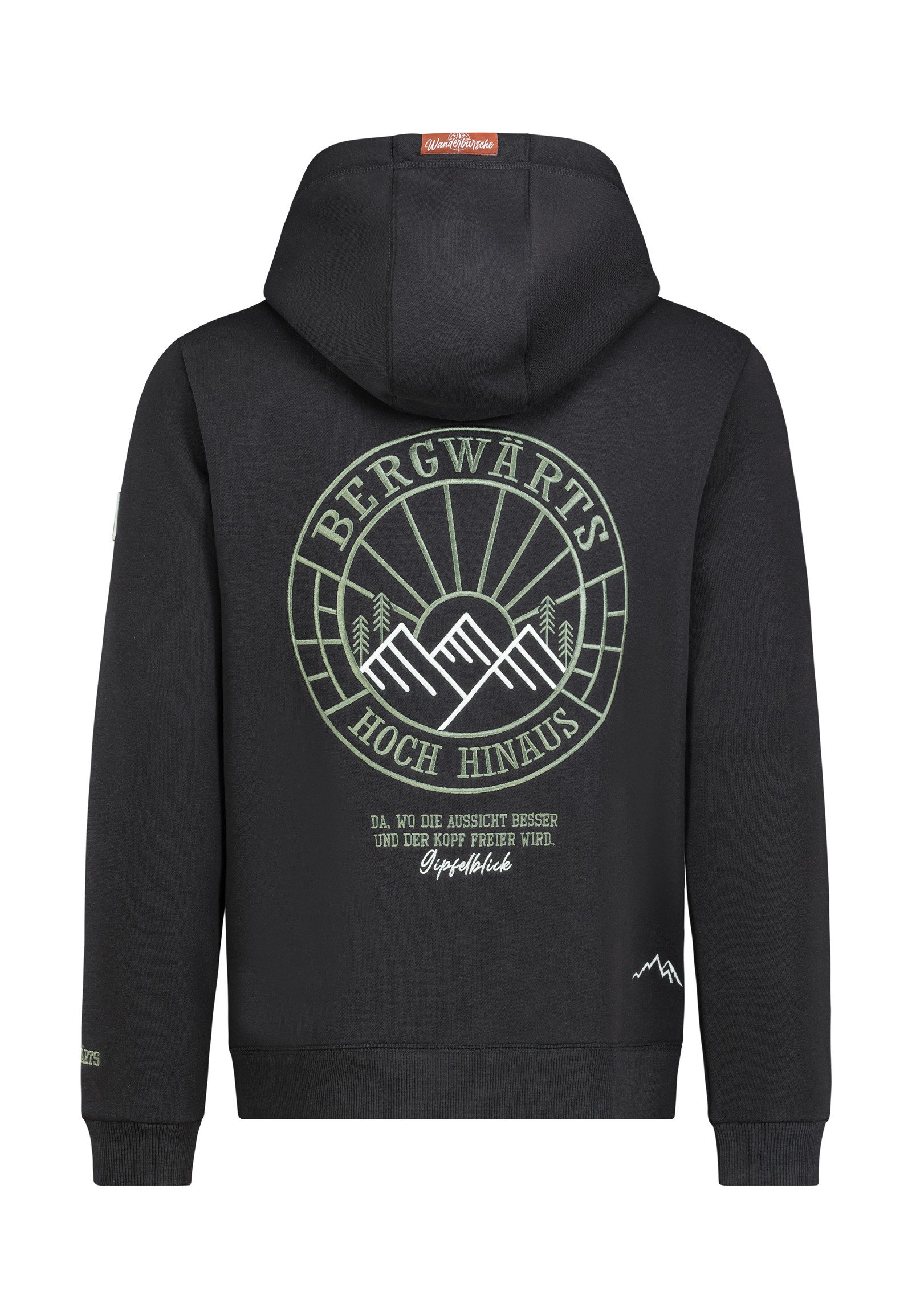 SUBLEVEL Kapuzenpullover Herren Kapuzenpullover mit Berge Print Sweater, Ka günstig online kaufen