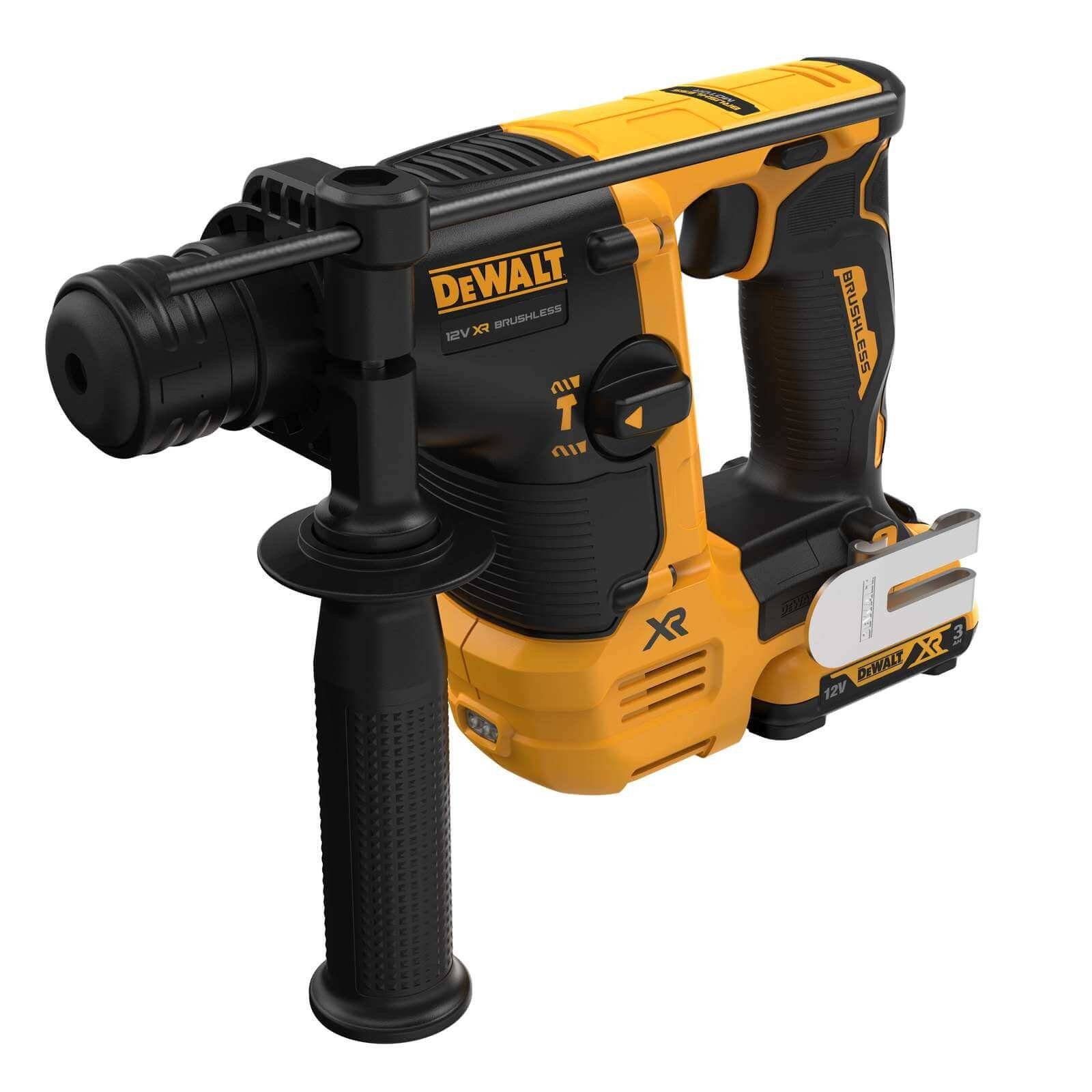 DeWalt Kombihammer DeWALT Akku-Bohrhammer DCH072L2-QW SDS-plus 12V - inkl.  2x 3 Ah Akku, 12 V, (Set)