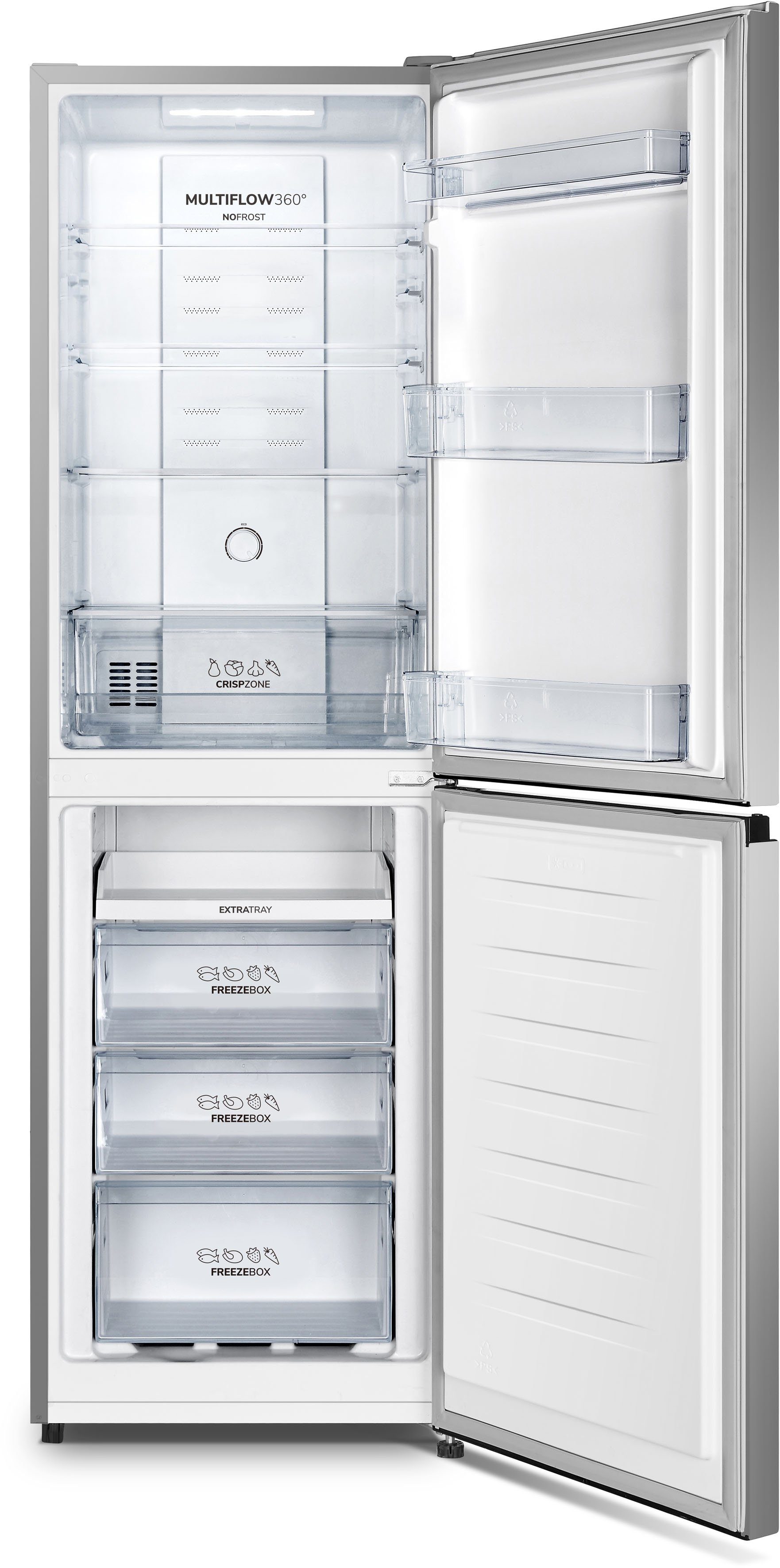 GORENJE Kühl-/Gefrierkombination NRK418ECS4, 182,4 cm hoch, 55 cm breit – Bild 3 von 4