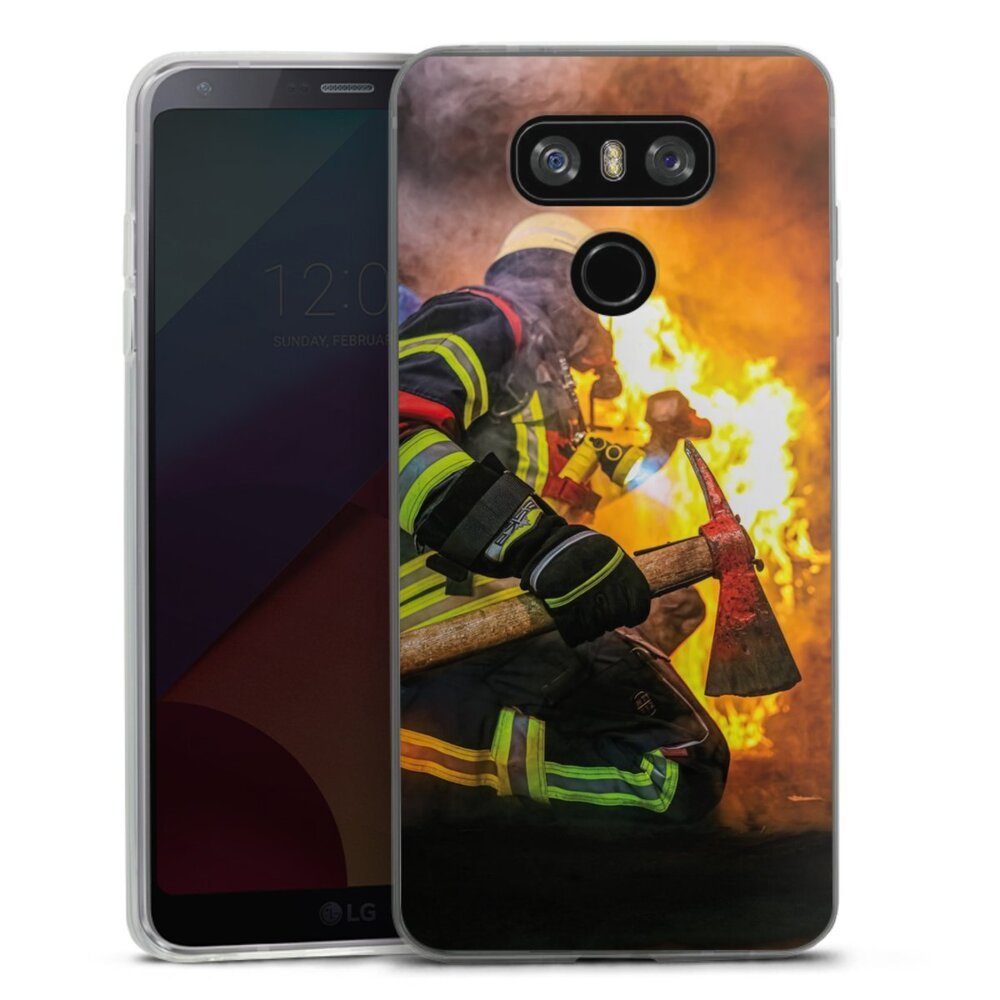 DeinDesign Handyhülle Feuerwehr Feuer Lebensretter Volunteer Firefighter, LG G6 Slim Case Silikon Hülle Ultra Dünn Schutzhülle