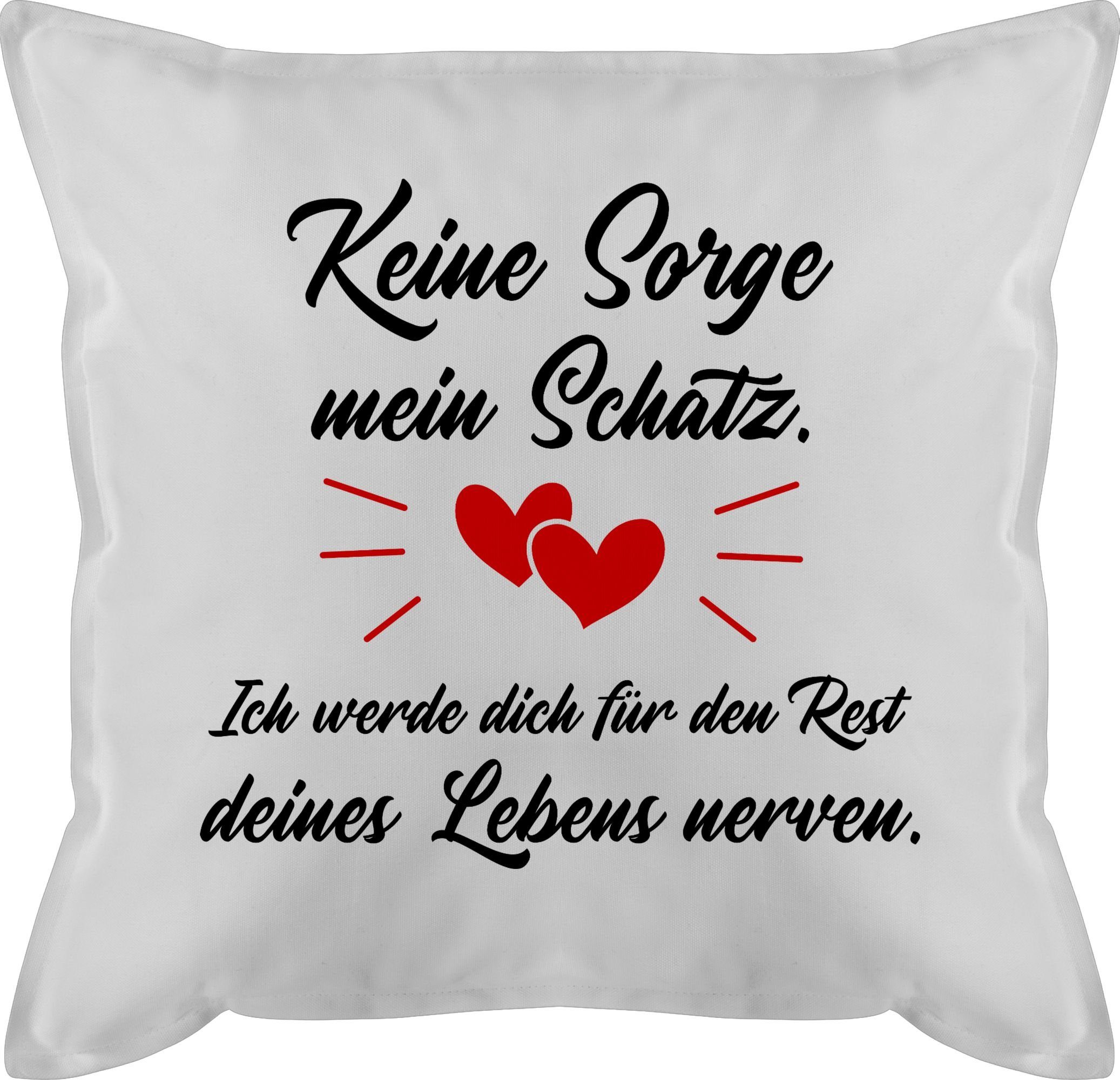 Shirtracer Dekokissen Jahrestag Pärchen Partner Sprüche für Sie Ihn