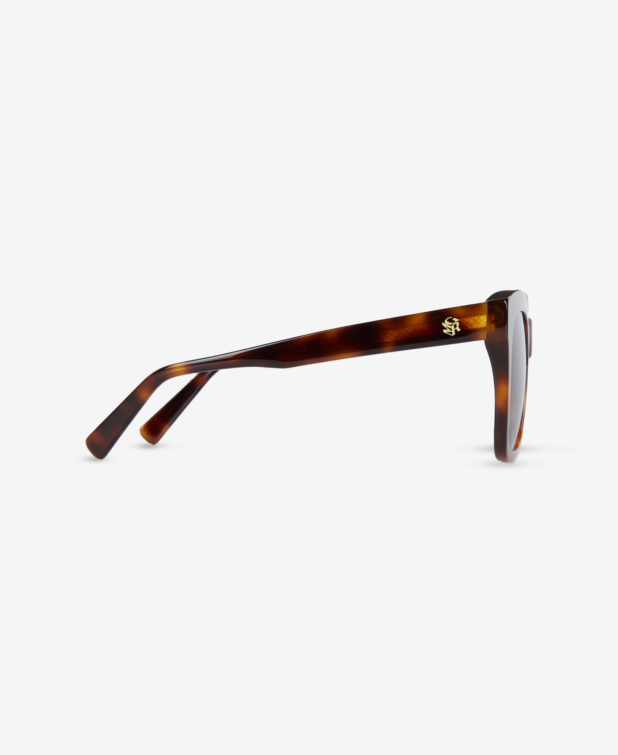GLAMIRA Sonnenbrille Glänzende Übergroße Klassische Havana-Damensonnenbrille (1-St) mit polarisierten Linsen