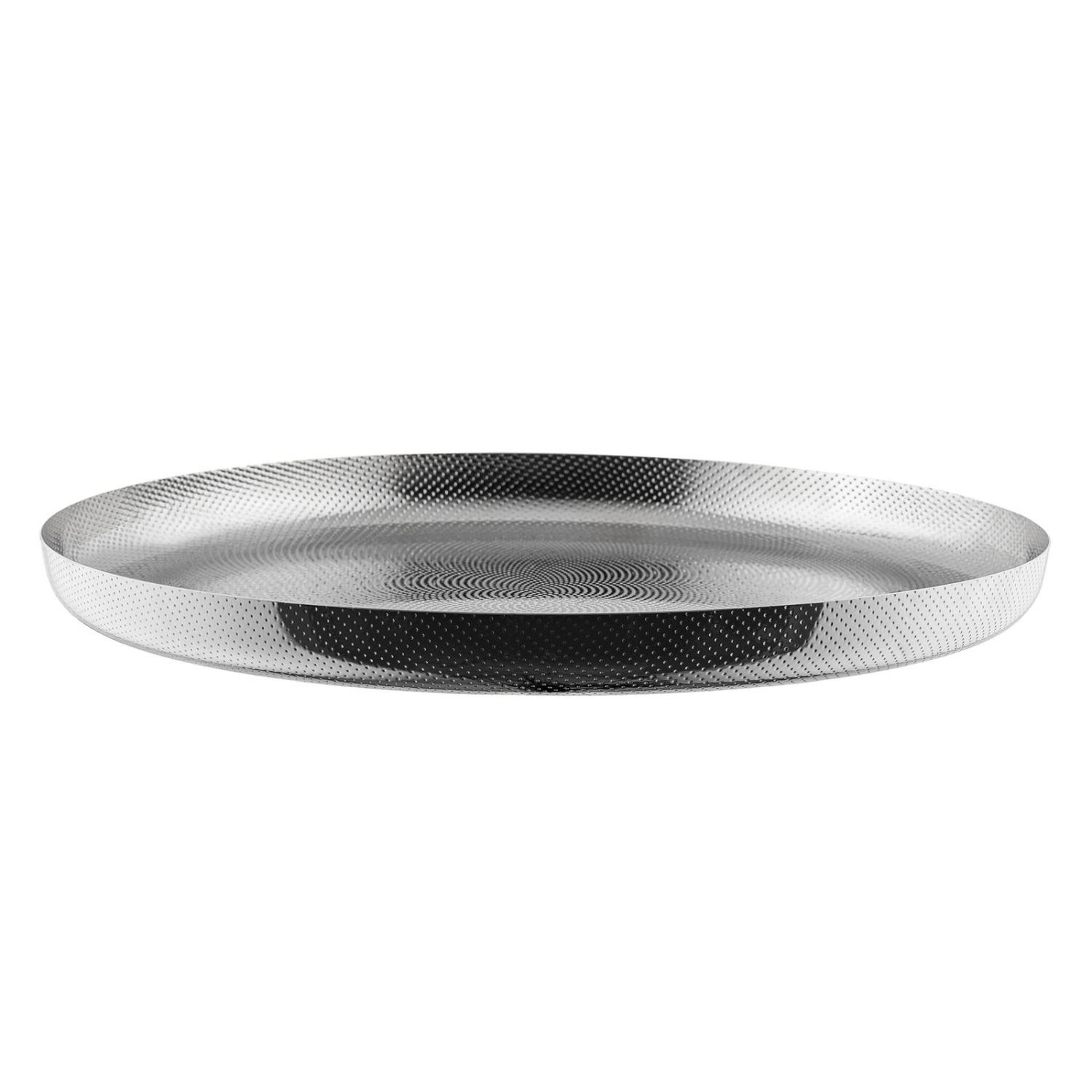 Alessi Tablett Extra Ordinary Texture 35 cm, Edelstahl
