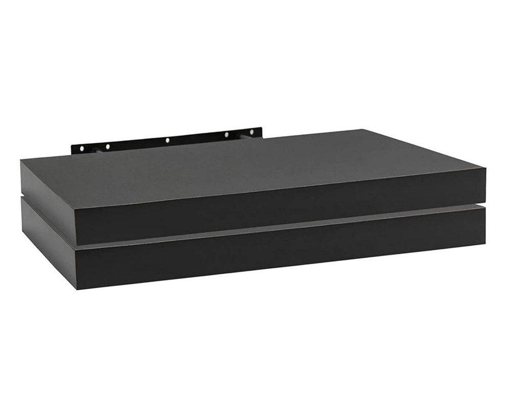 Woltu Wandregal, 2er-Set Wandboard CD DVD Regal Bücherregal Holz Board