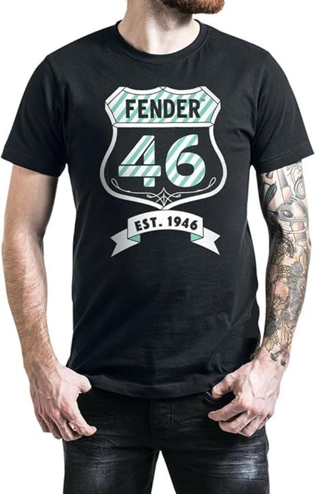 Fender Print-Shirt FENDER T-Shirt EST 1946 schwarz S M L XL