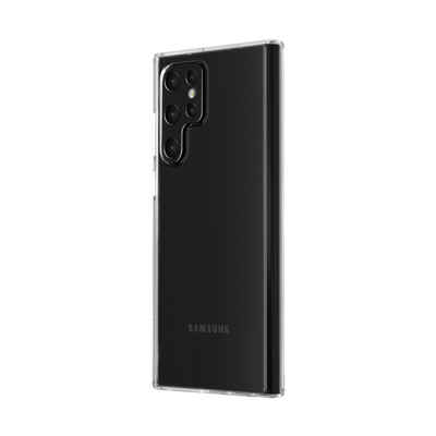 SKECH Smartphone-Hülle »Crystal«, [Samsung Galaxy S22 Ultra Hülle transparent, Vergilbungsbeständiges Case, Wireless-Charging kompatibel, Galaxy S22 Ultra 5G Hülle mit kratzfester Oberfläche]