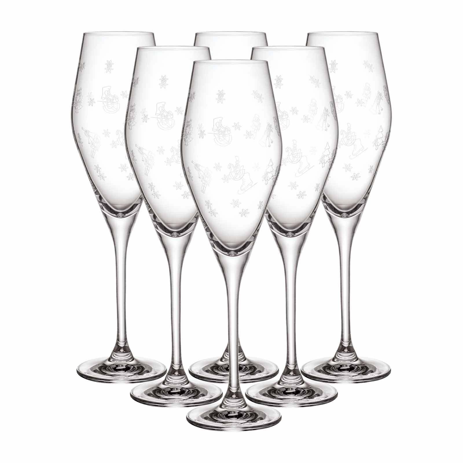 Villeroy & Boch Sektglas Toy's Delight Sektgläser 260 ml 6er Set, Kristallglas
