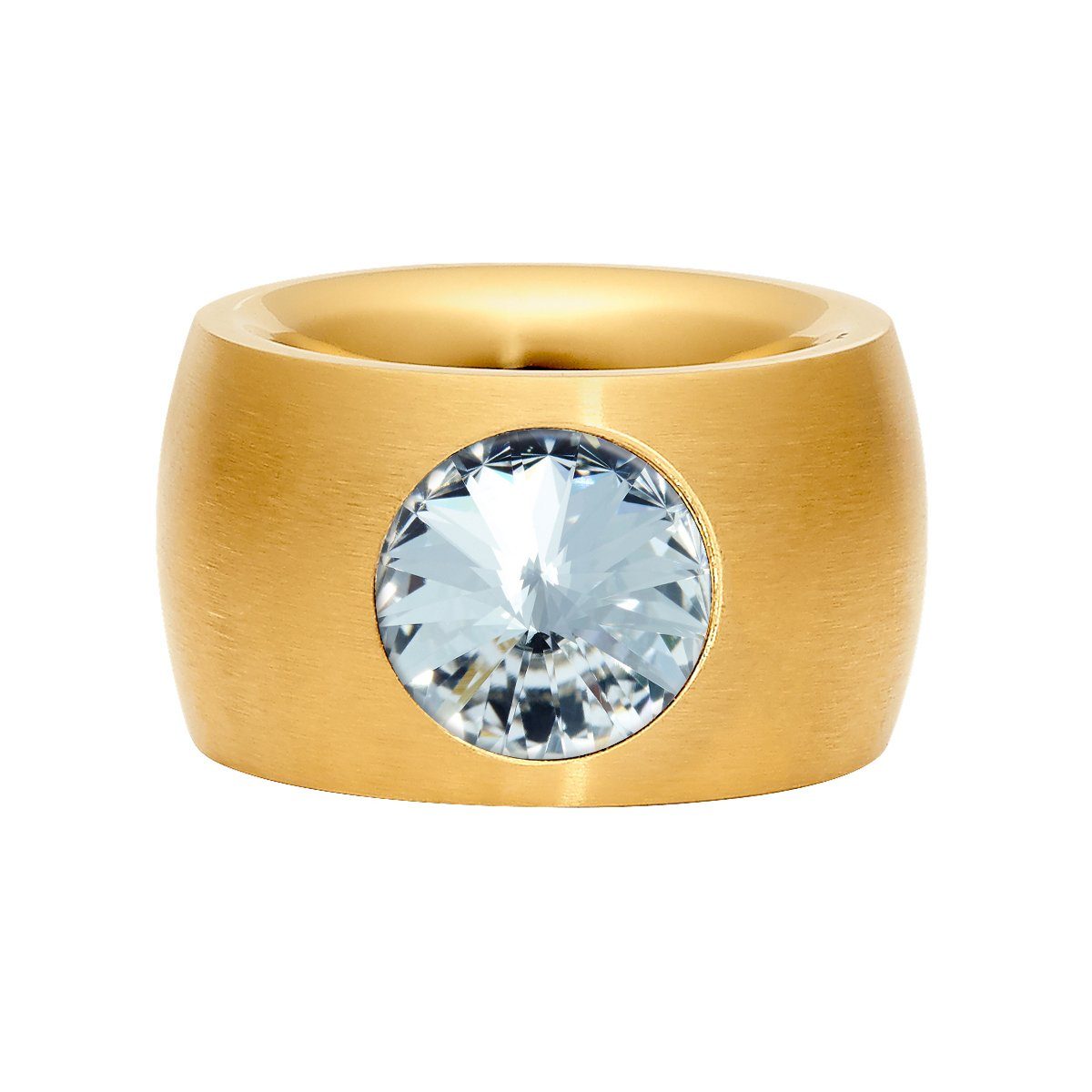 Heideman Fingerring 1-tlg., (Ring, 14 inkl. Damenring weiss mit Coma Geschenkverpackung), Stein farbig oder Gold